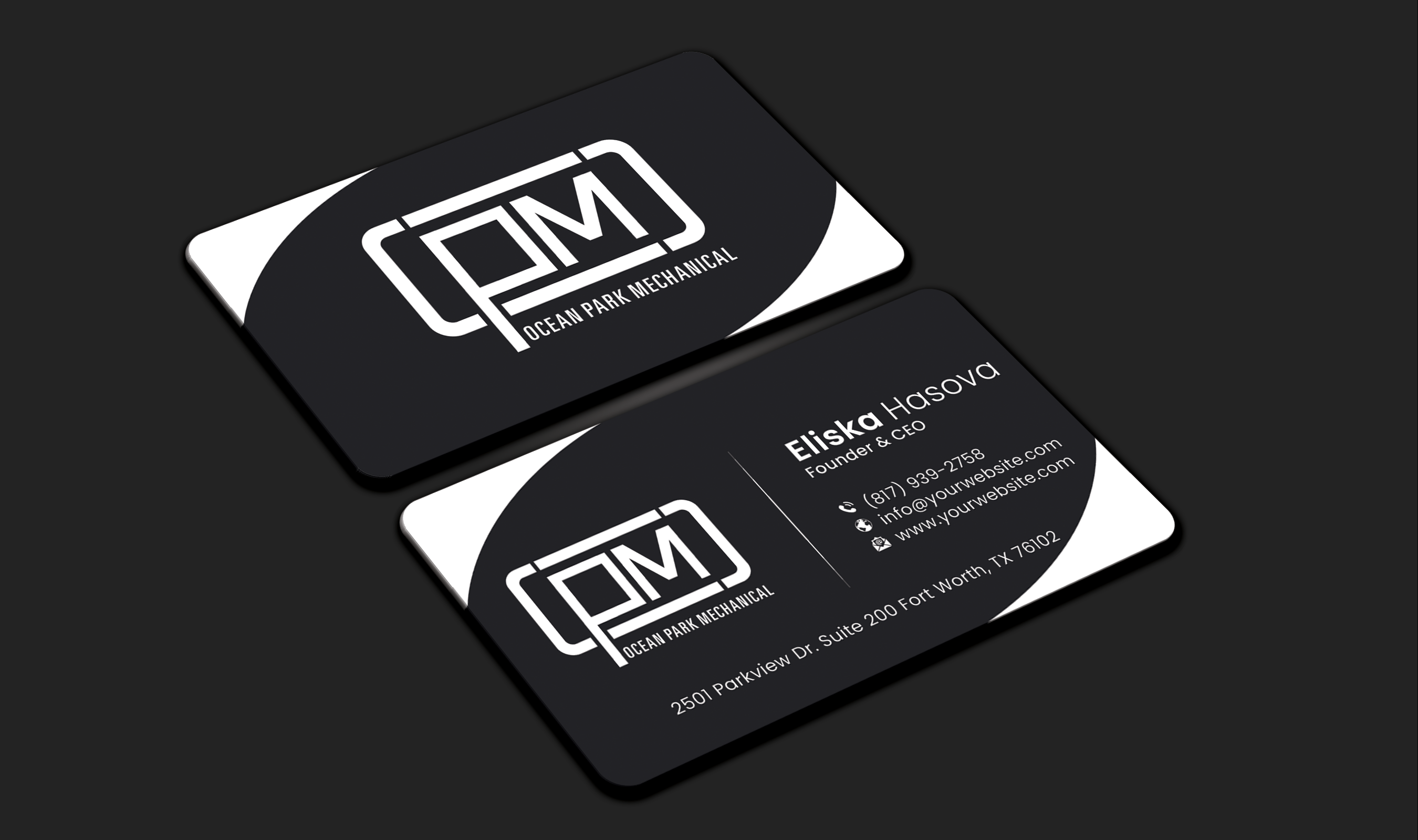 Business Card Design by DesignerShahadat for Ocean Park Mechanical | Design #34210448