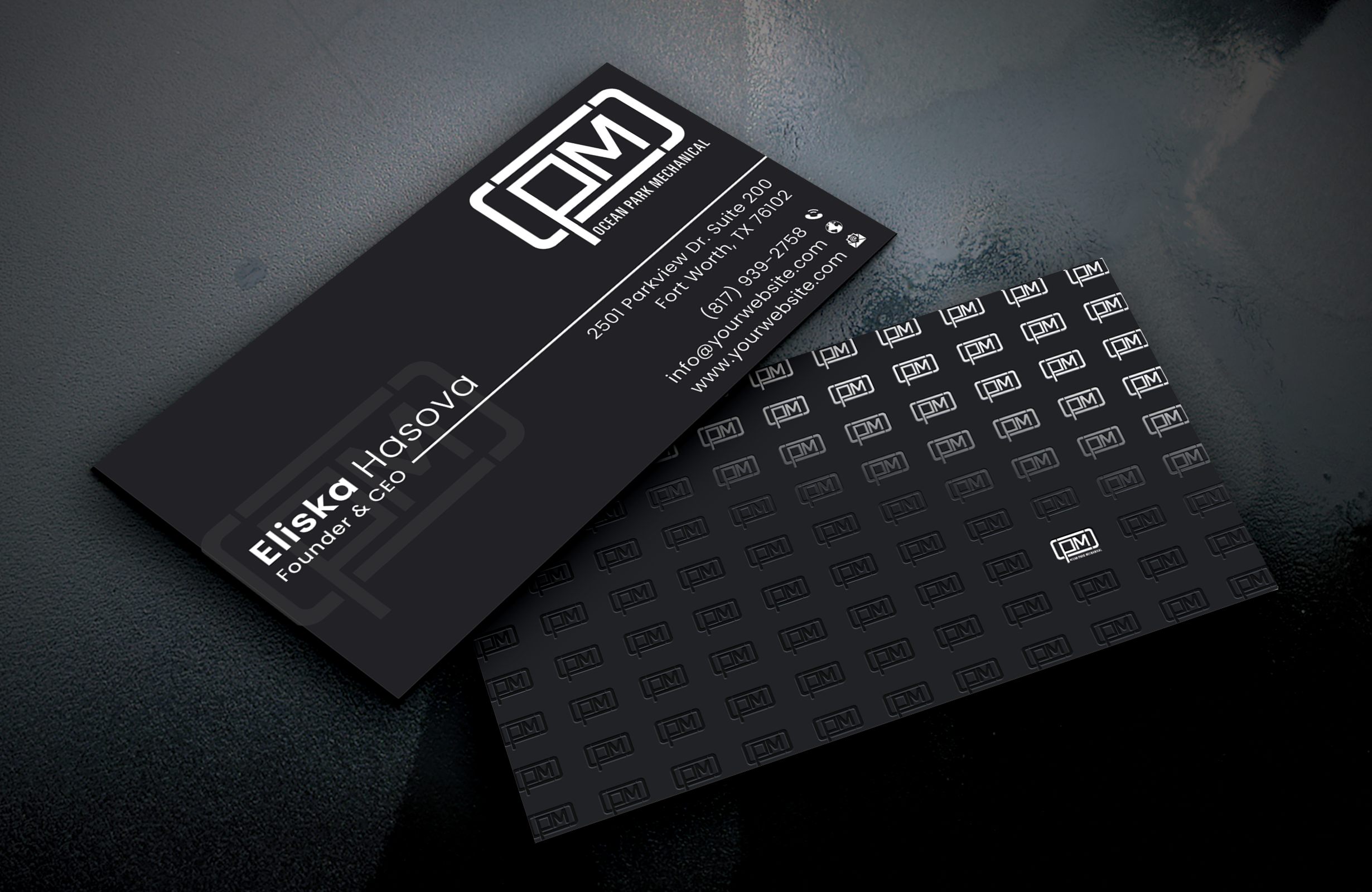 Design de Carte de Visite par DesignerShahadat pour Ocean Park Mechanical | Design #34213432