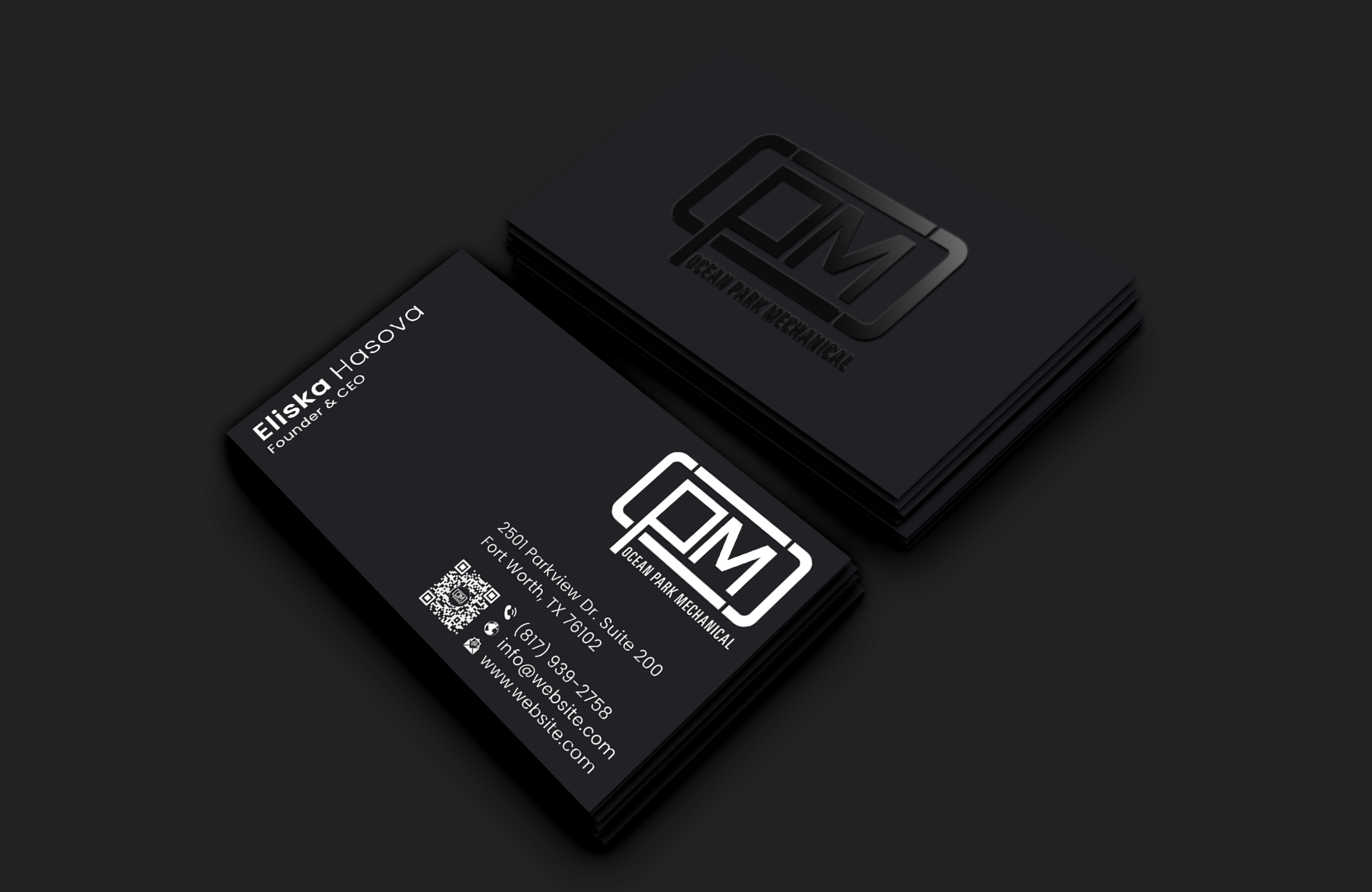 Diseño de Tarjeta de Presentación por DesignerShahadat para Ocean Park Mechanical | Diseño #34213444