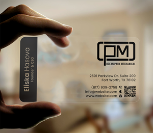 Diseño de Tarjeta de Presentación por DesignerShahadat para Ocean Park Mechanical | Diseño: #34213450