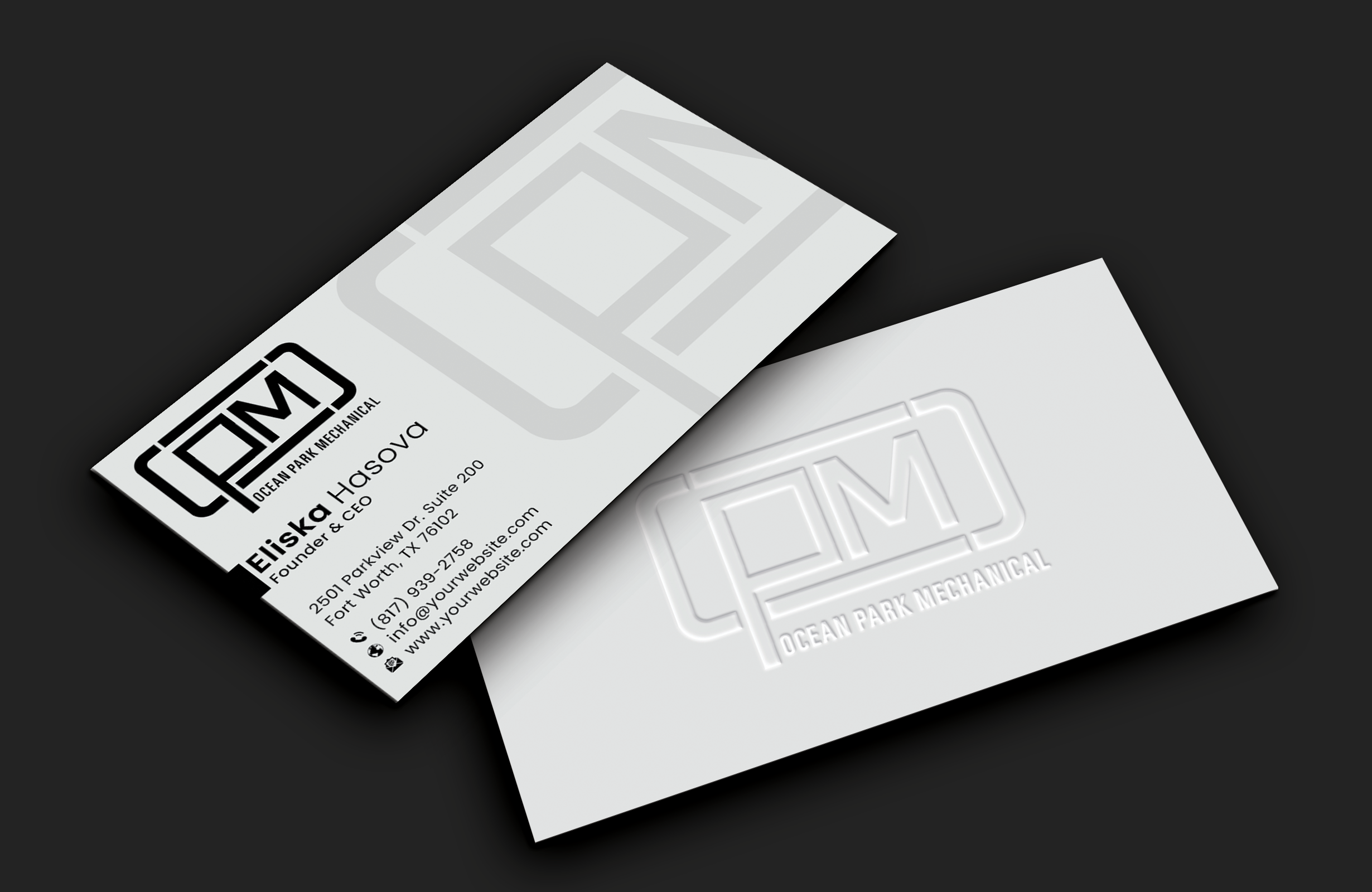 Business Card Design by DesignerShahadat for Ocean Park Mechanical | Design #34222622