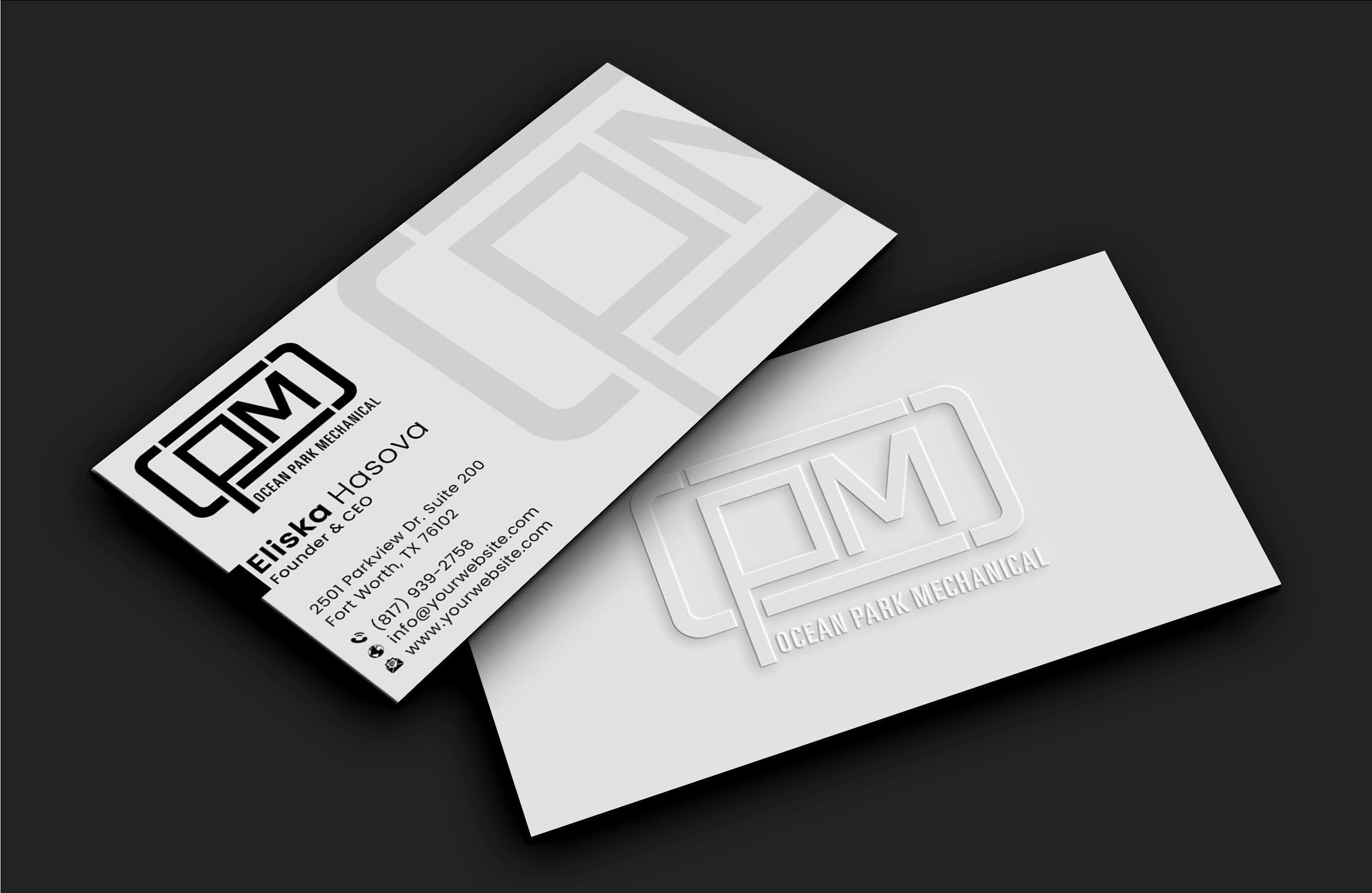 Business Card Design by DesignerShahadat for Ocean Park Mechanical | Design #34222623