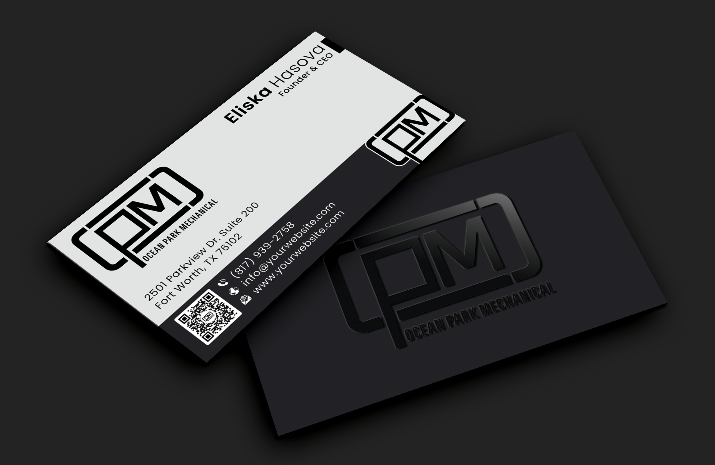 Business Card Design by DesignerShahadat for Ocean Park Mechanical | Design #34222629