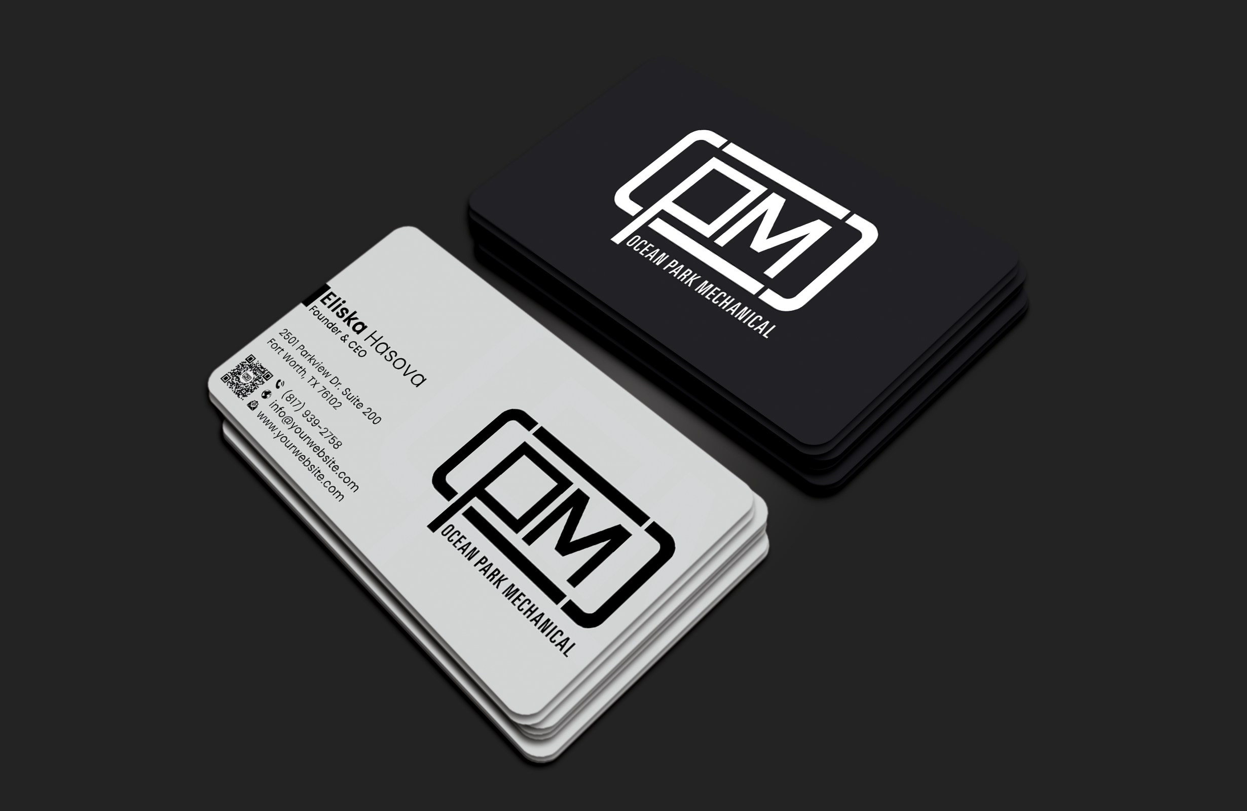 Business Card Design by DesignerShahadat for Ocean Park Mechanical | Design #34222634
