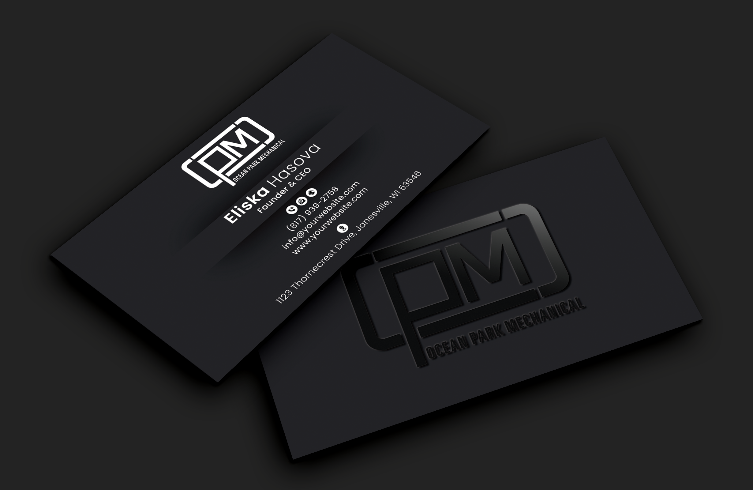Design de Carte de Visite par DesignerShahadat pour Ocean Park Mechanical | Design #34222636