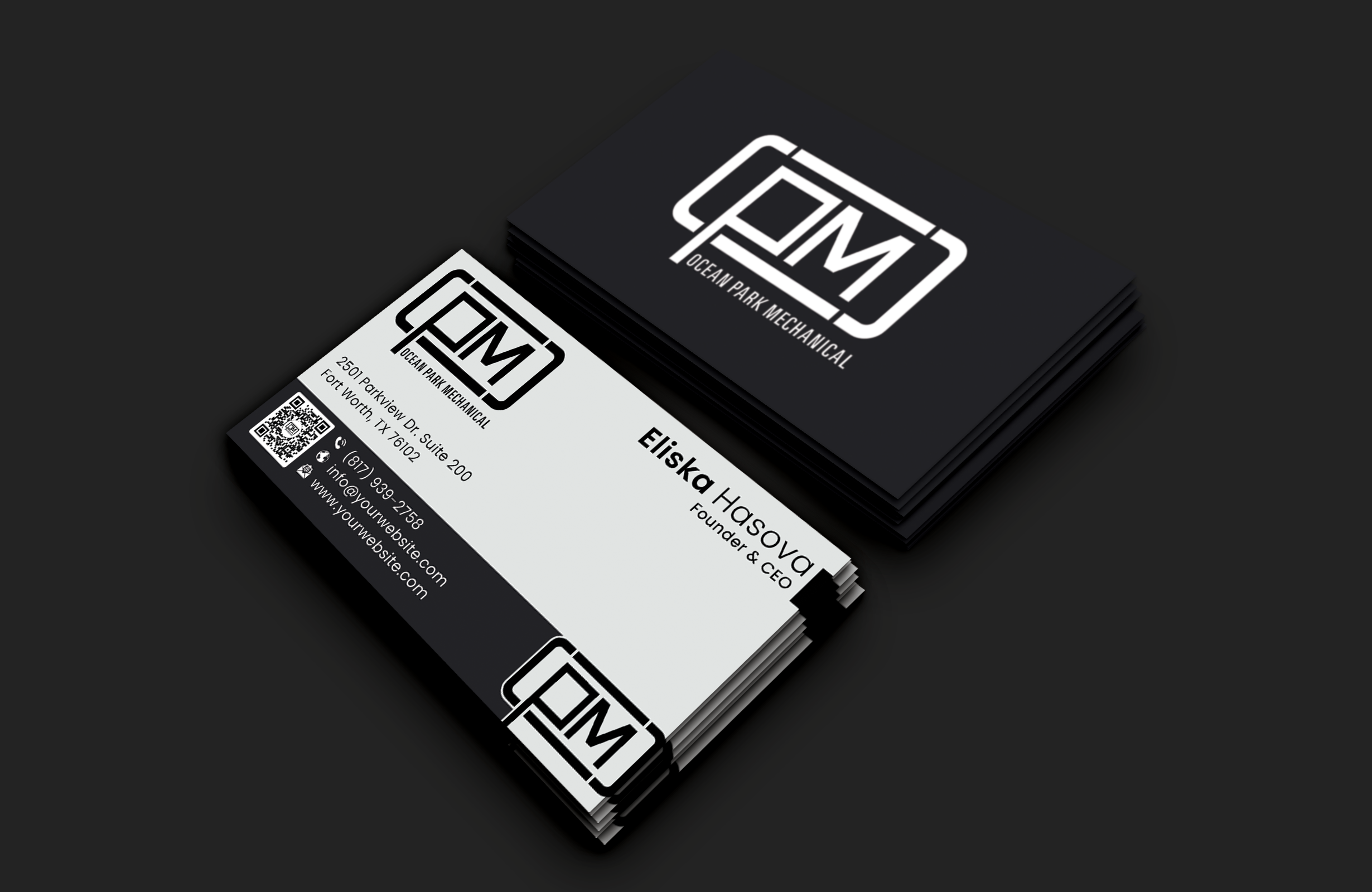 Business Card Design by DesignerShahadat for Ocean Park Mechanical | Design #34222637