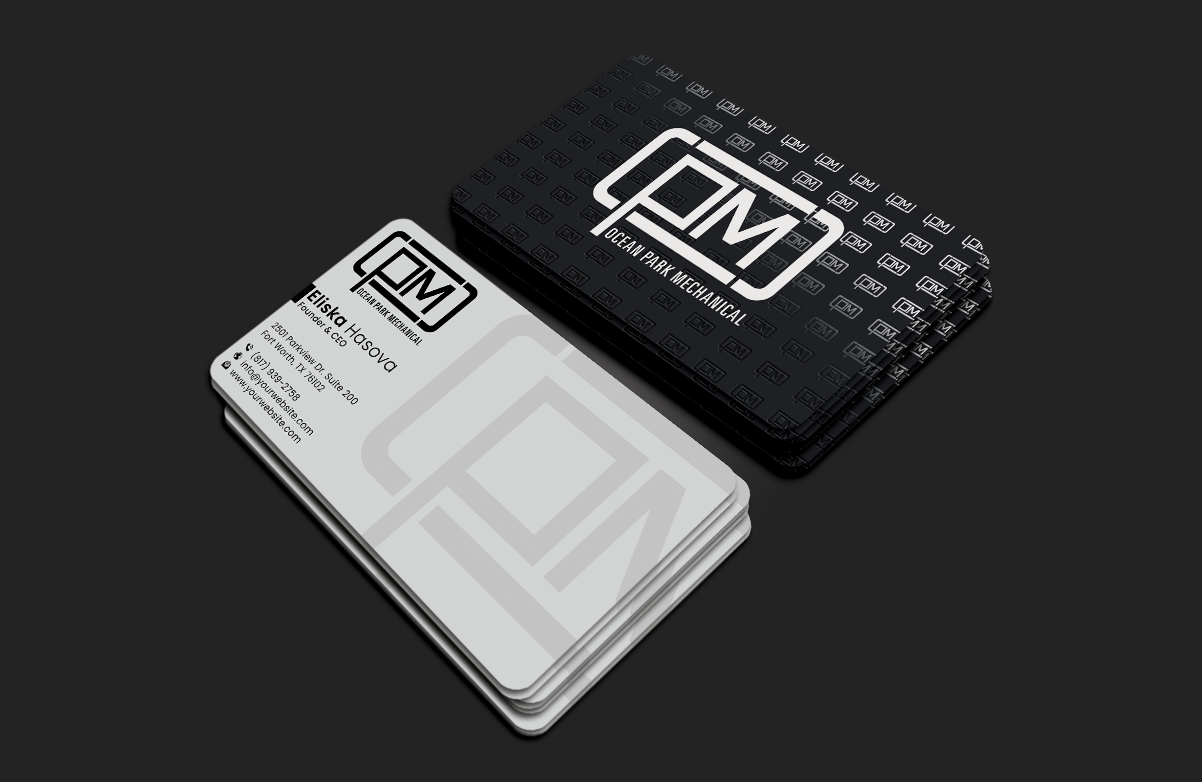 Business Card Design by DesignerShahadat for Ocean Park Mechanical | Design #34222641