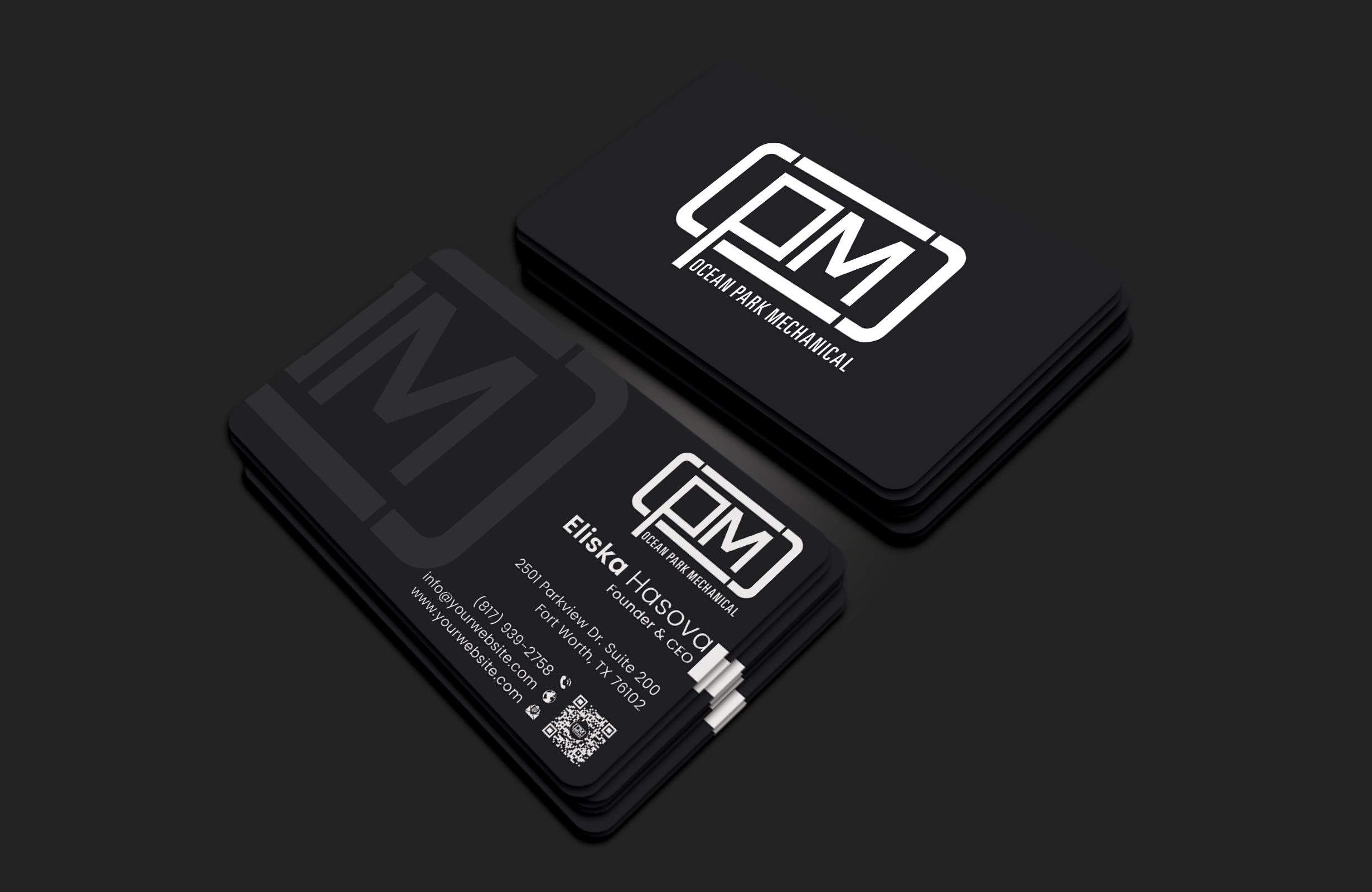 Business Card Design by DesignerShahadat for Ocean Park Mechanical | Design #34222647