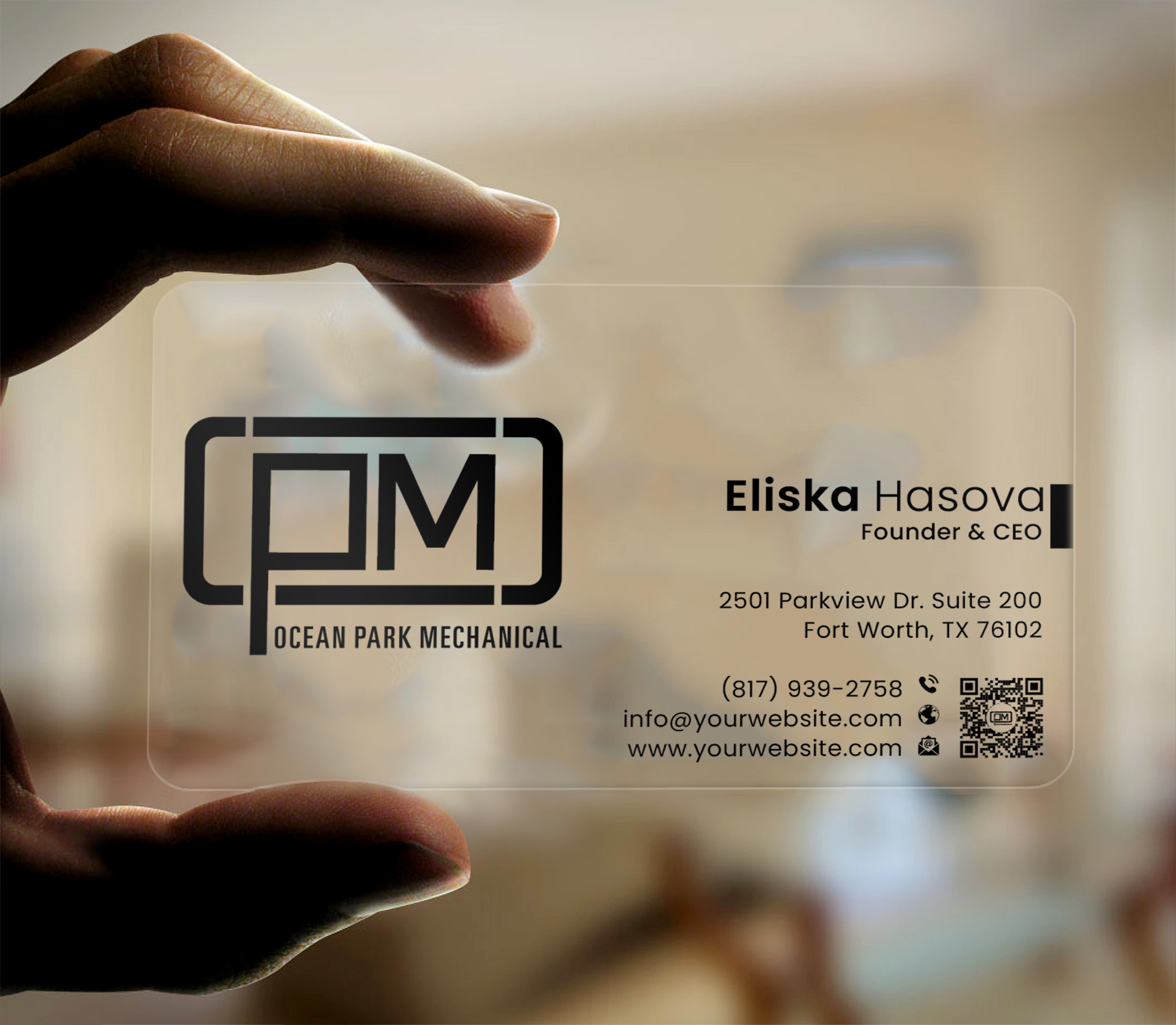Business Card Design by DesignerShahadat for Ocean Park Mechanical | Design #34222654