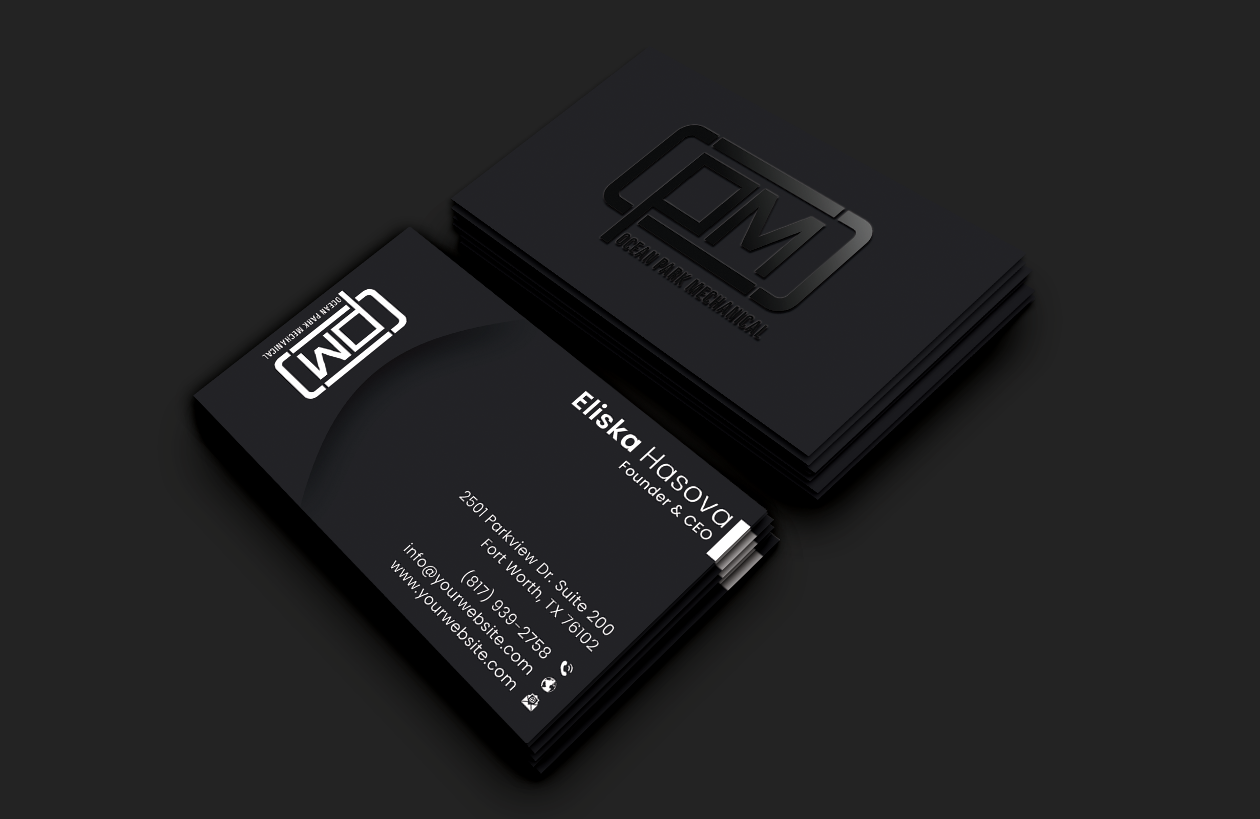 Business Card Design by DesignerShahadat for Ocean Park Mechanical | Design #34247622
