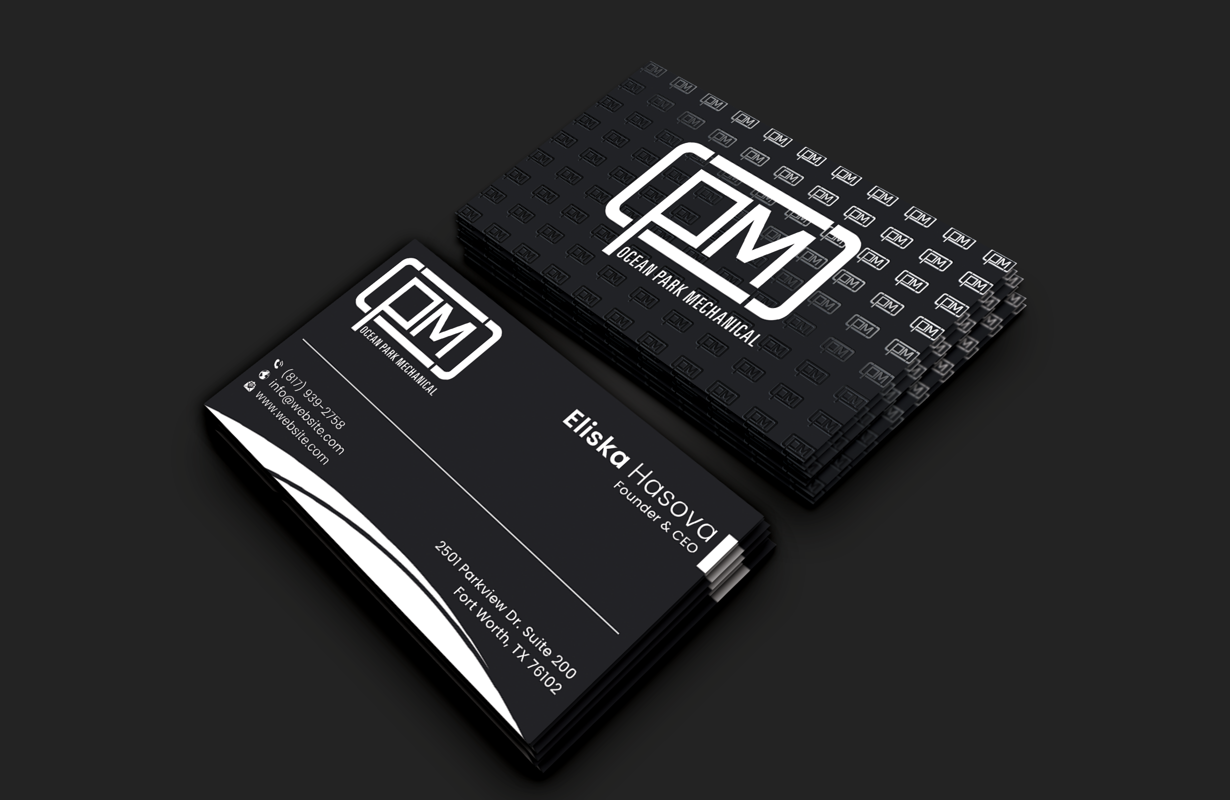 Business Card Design by DesignerShahadat for Ocean Park Mechanical | Design #34247625