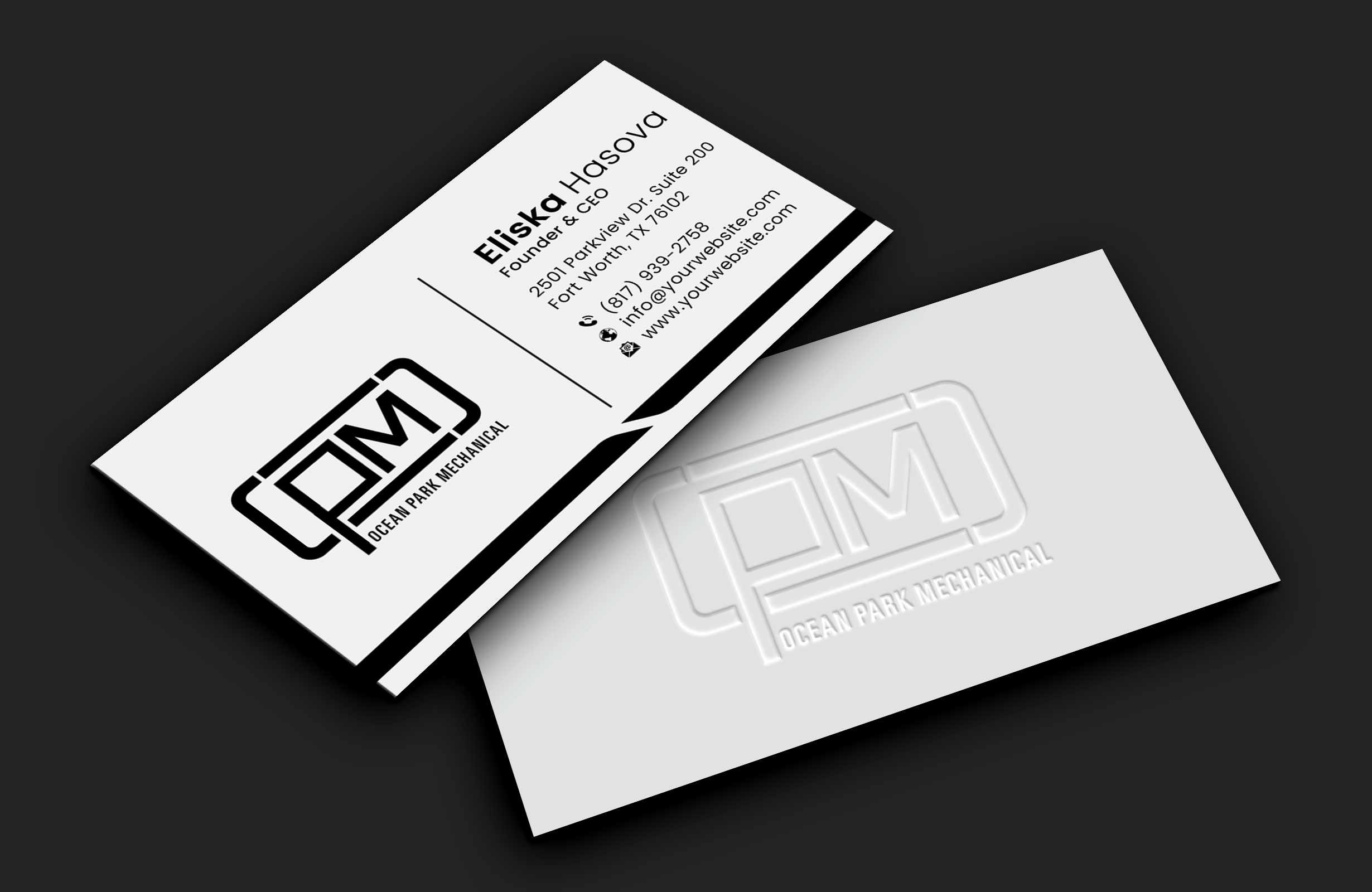 Business Card Design by DesignerShahadat for Ocean Park Mechanical | Design #34247631