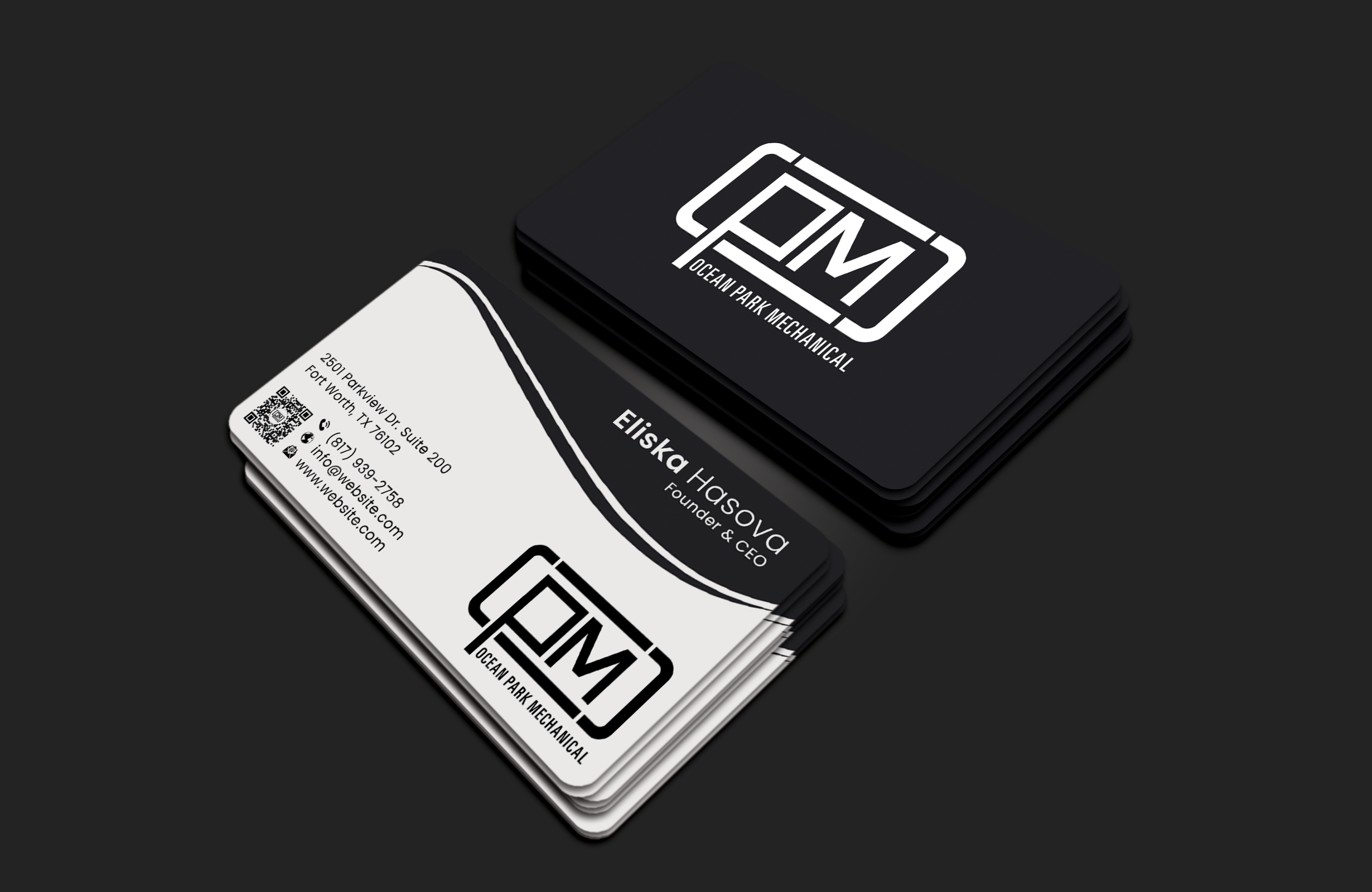 Business Card Design by DesignerShahadat for Ocean Park Mechanical | Design #34247765