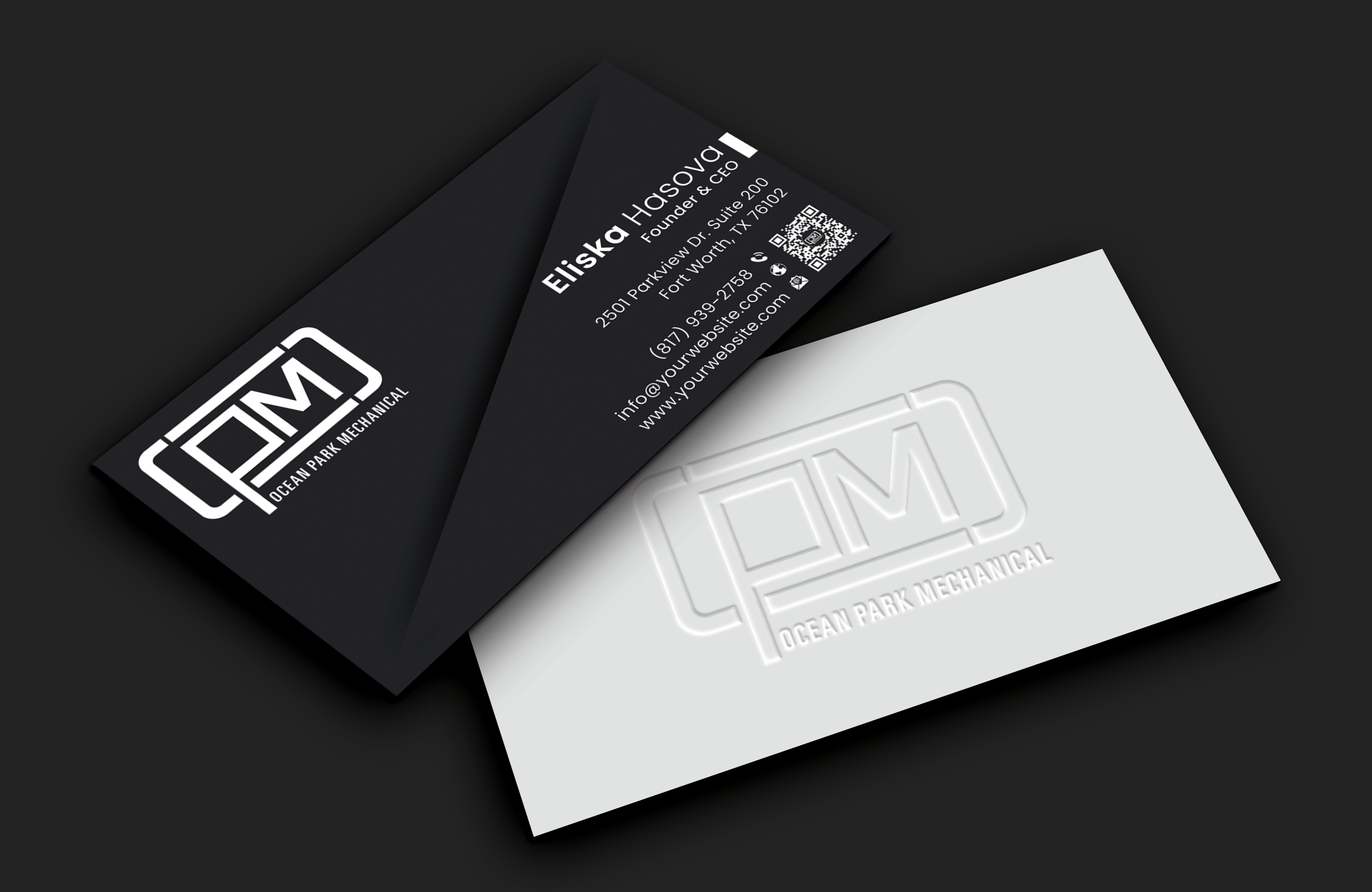 Business Card Design by DesignerShahadat for Ocean Park Mechanical | Design #34247766