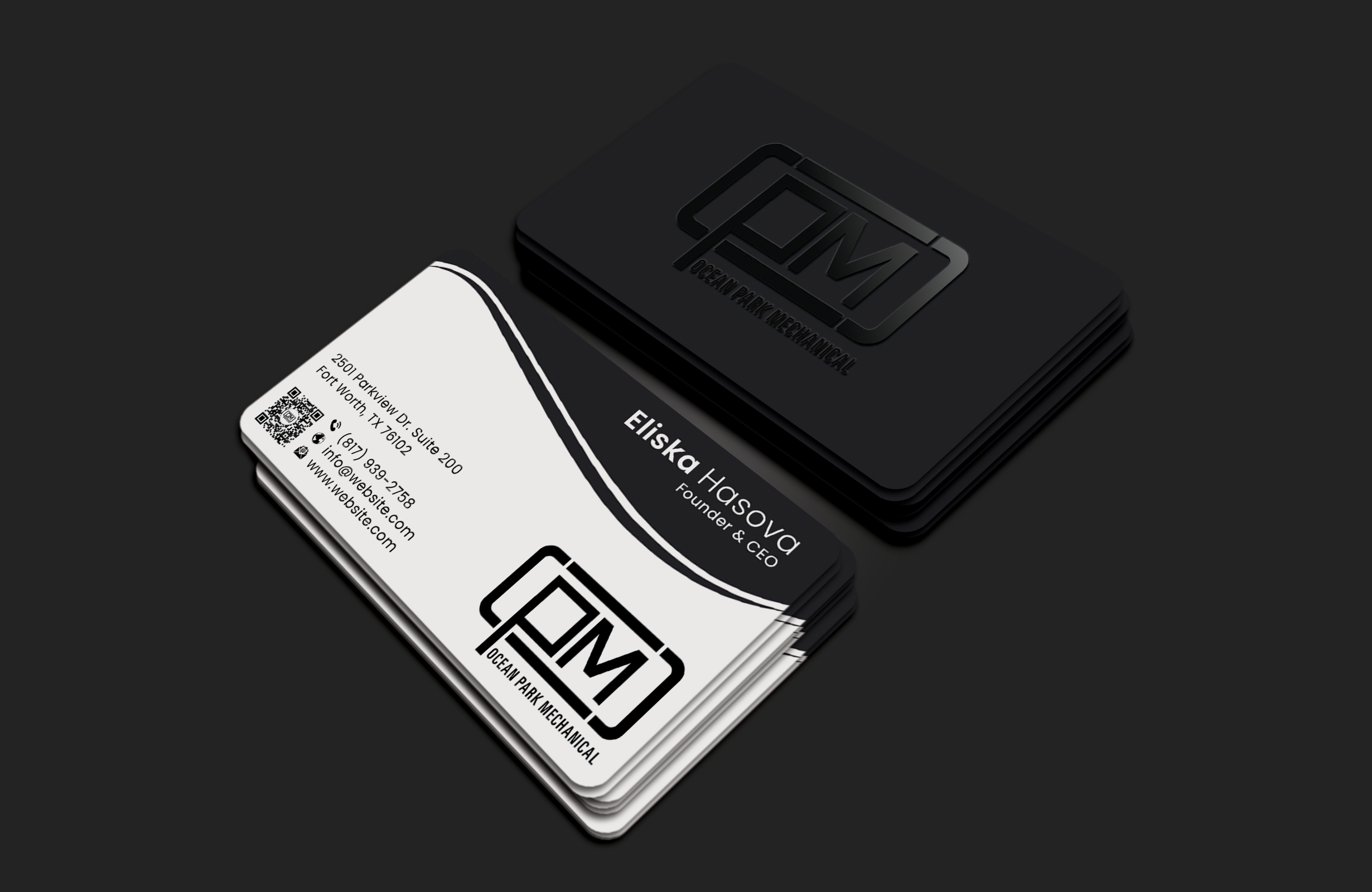 Business Card Design by DesignerShahadat for Ocean Park Mechanical | Design #34247770