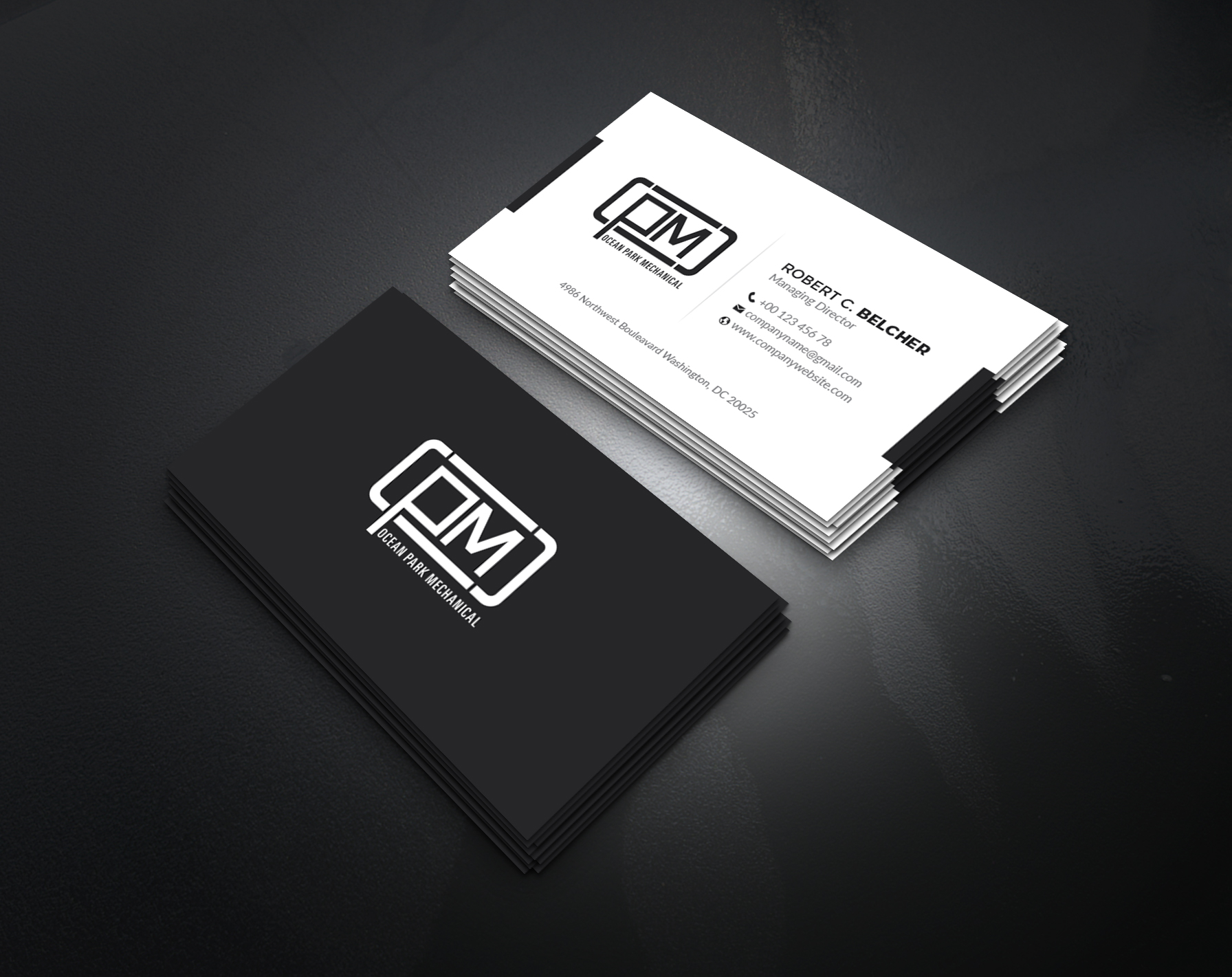 Business Card Design by artbitin for Ocean Park Mechanical | Design #34201116