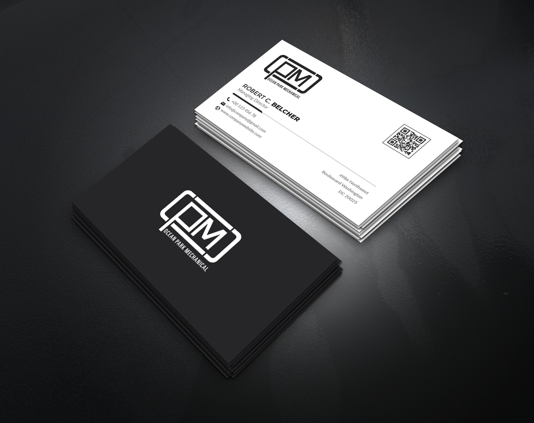Business Card Design by artbitin for Ocean Park Mechanical | Design #34201118