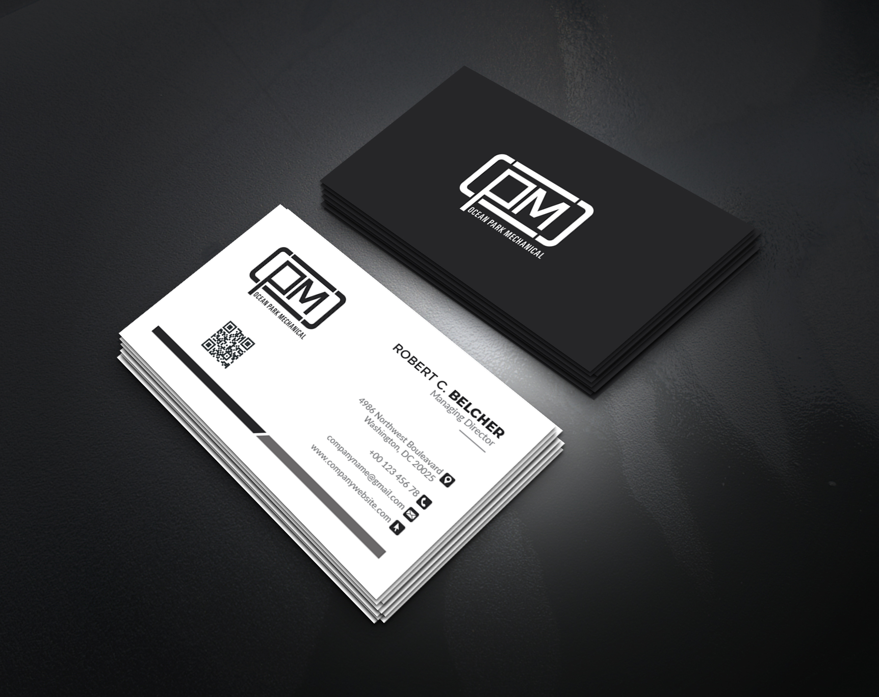 Business Card Design by artbitin for Ocean Park Mechanical | Design #34201119