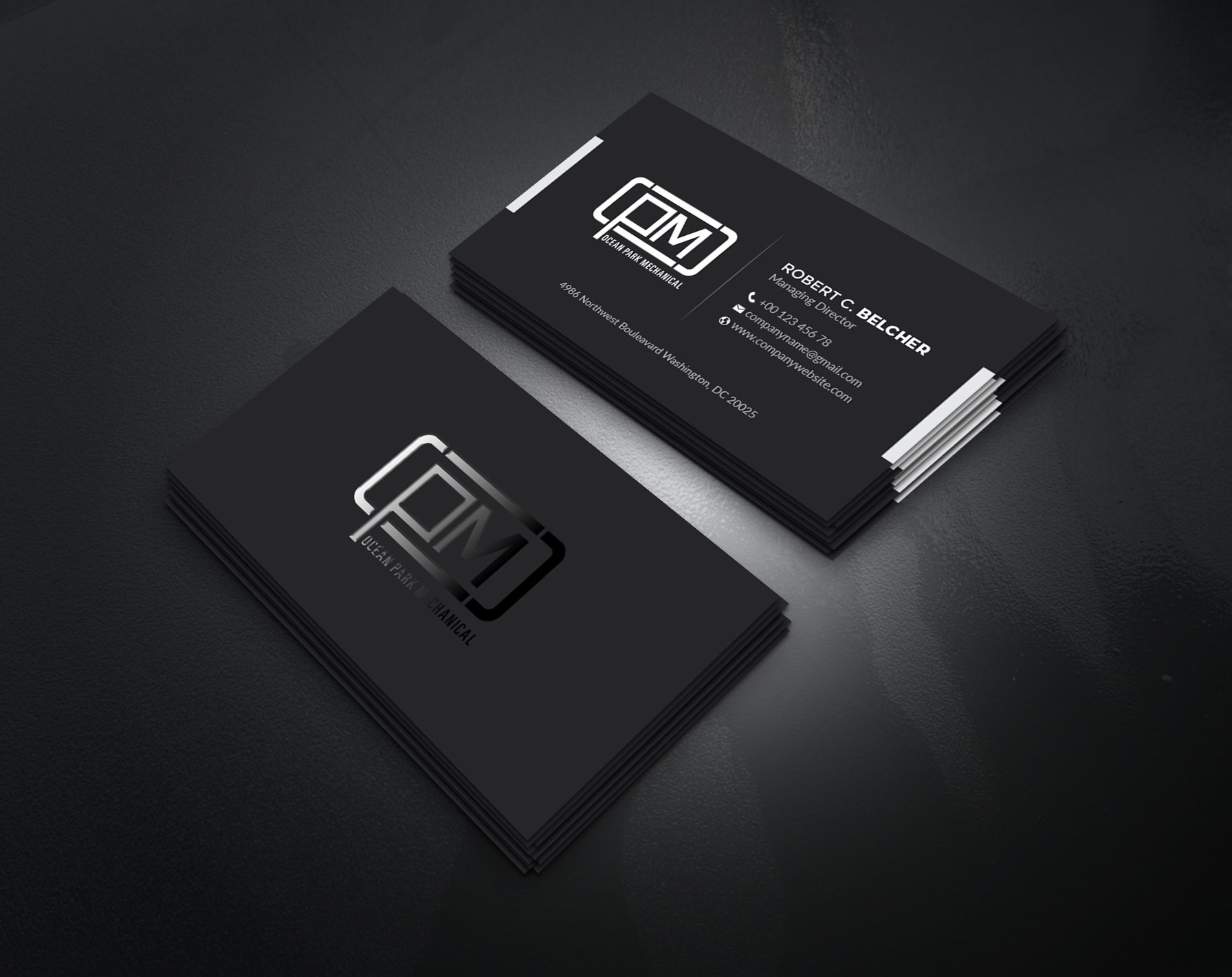 Business Card Design by artbitin for Ocean Park Mechanical | Design #34201126