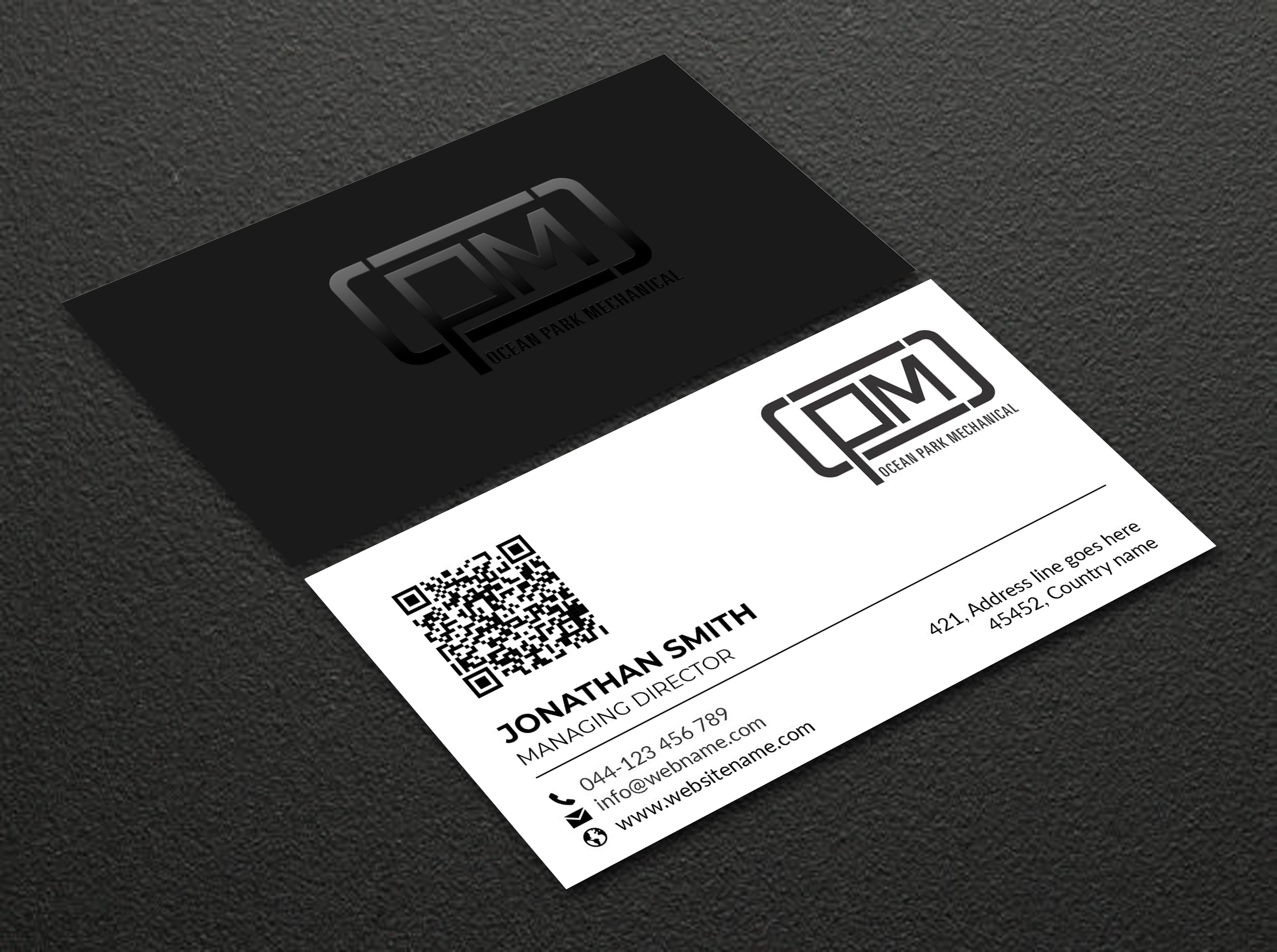 Business Card Design by designer1975 for Ocean Park Mechanical | Design #34216758