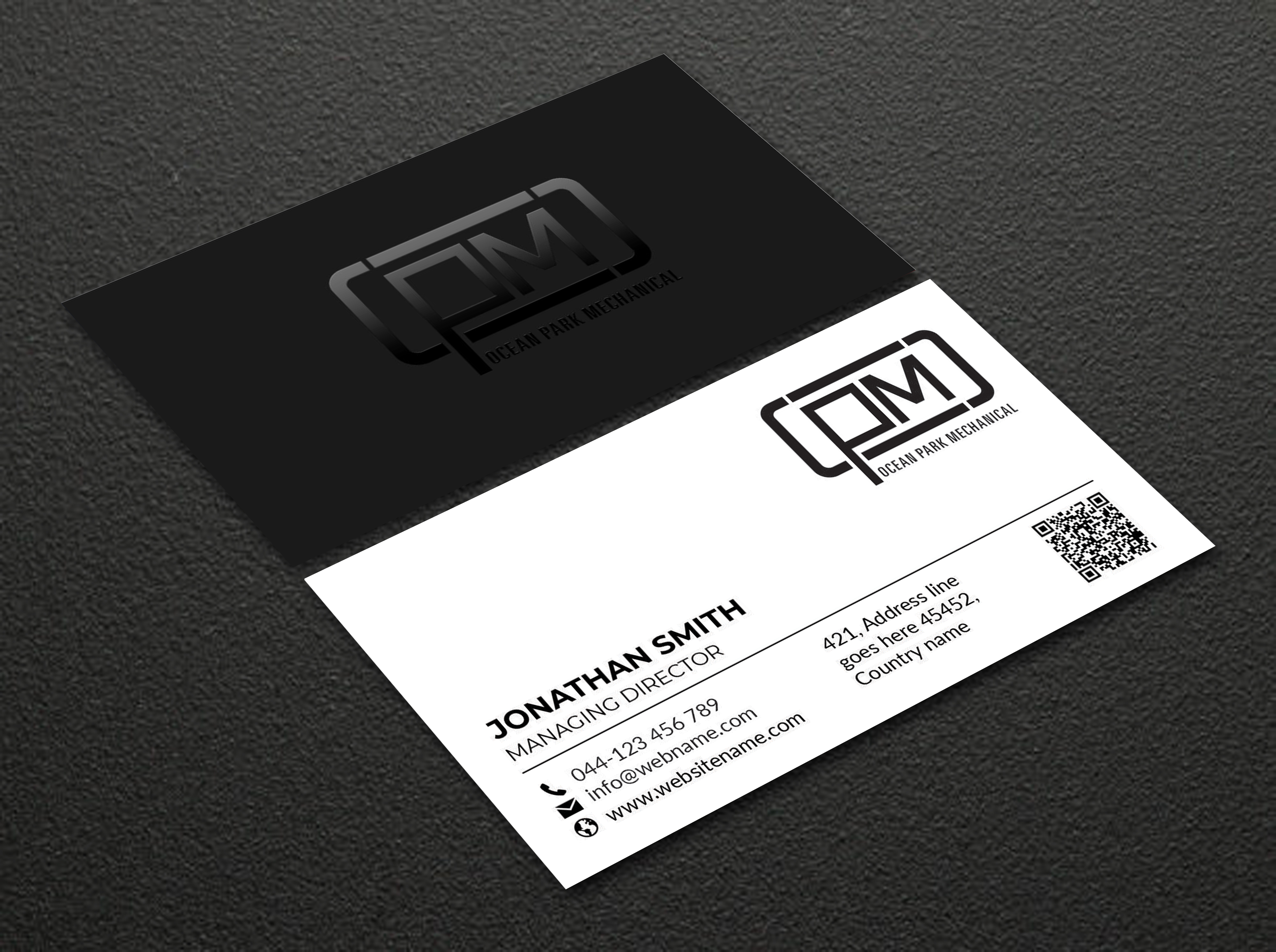 Visitenkarten-Design von designer1975 für Ocean Park Mechanical | Design #34224439