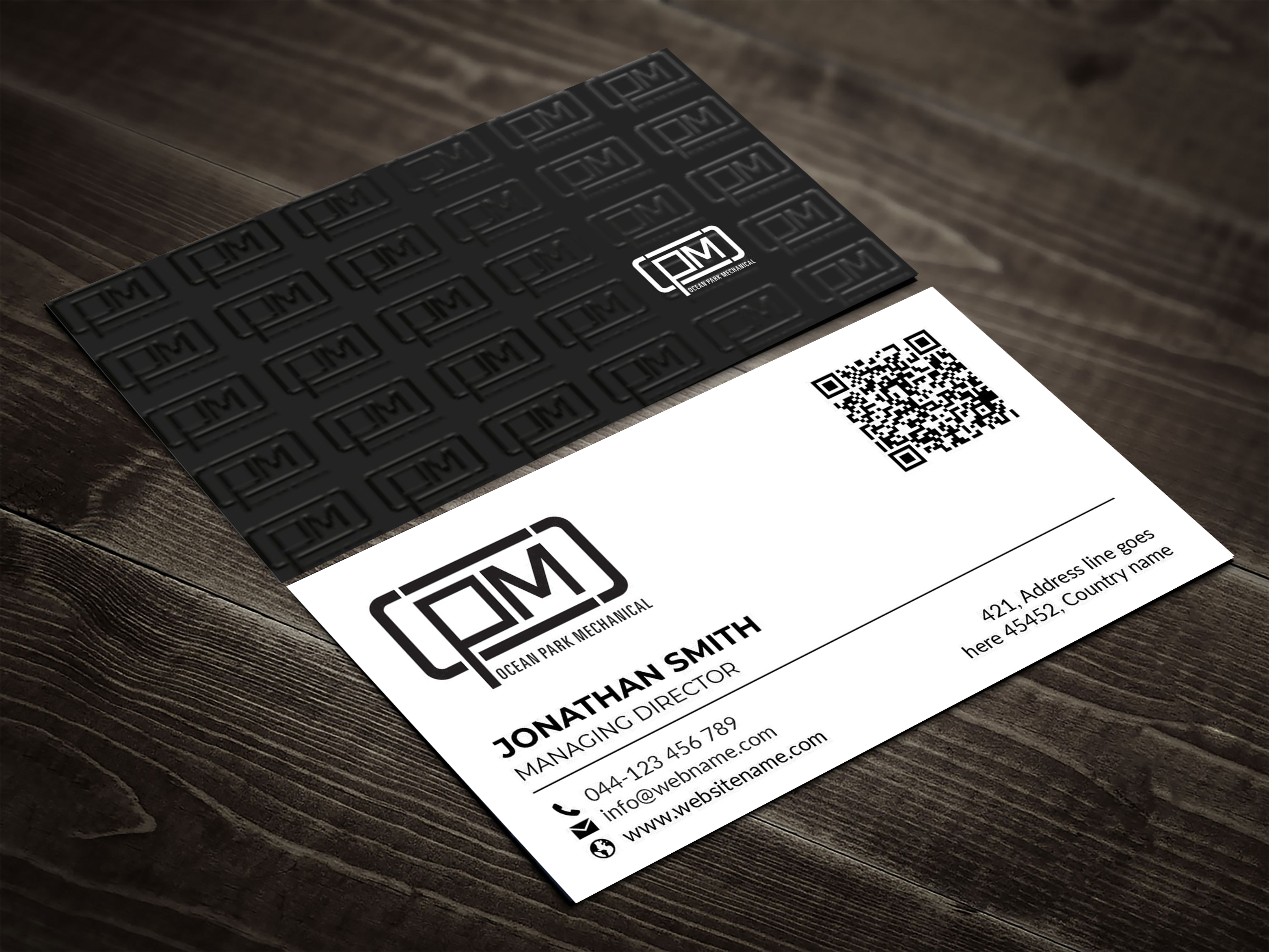 Business Card Design by designer1975 for Ocean Park Mechanical | Design #34224628