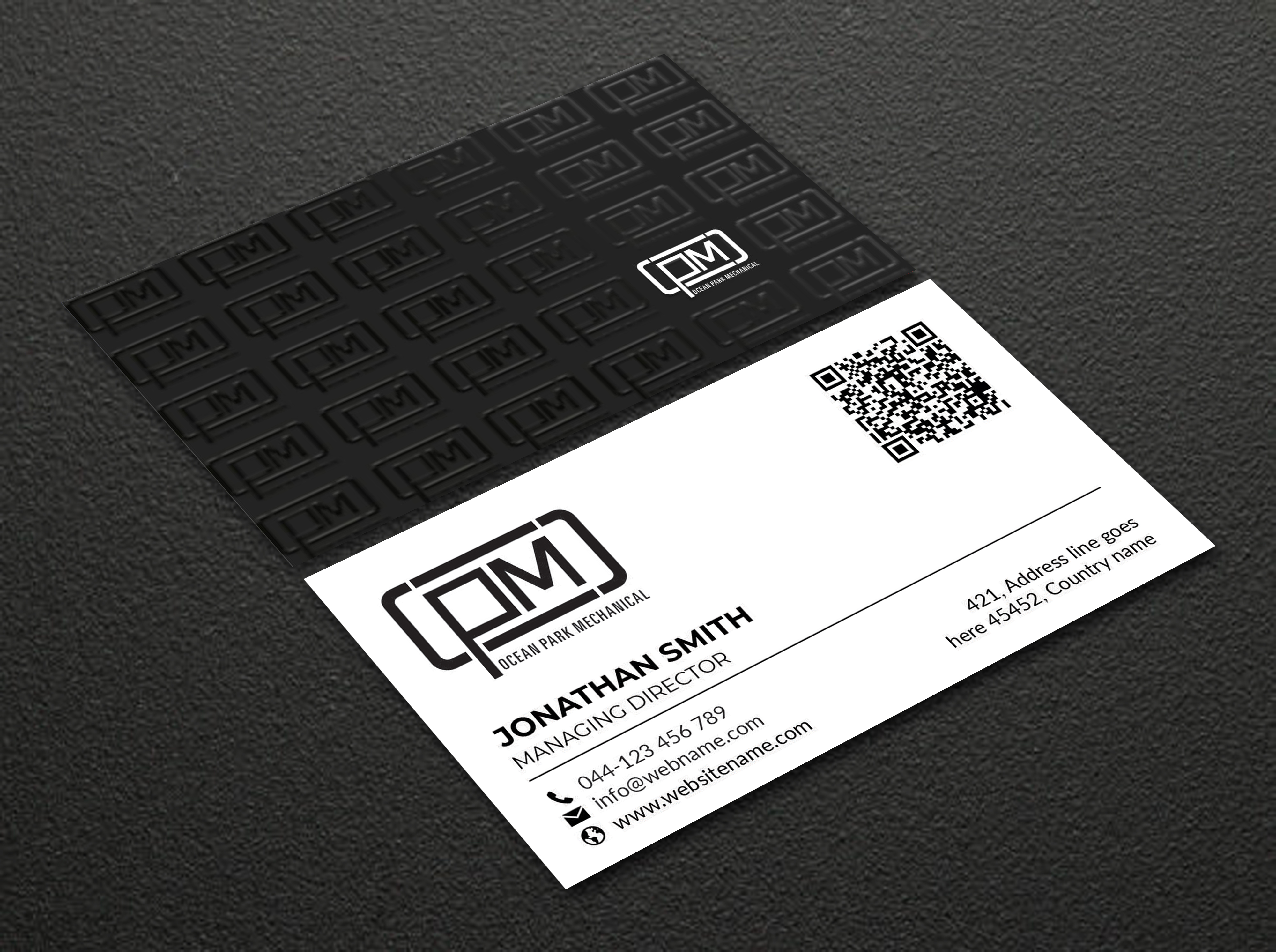 Business Card Design by JS Desiger for Ocean Park Mechanical | Design #34224650