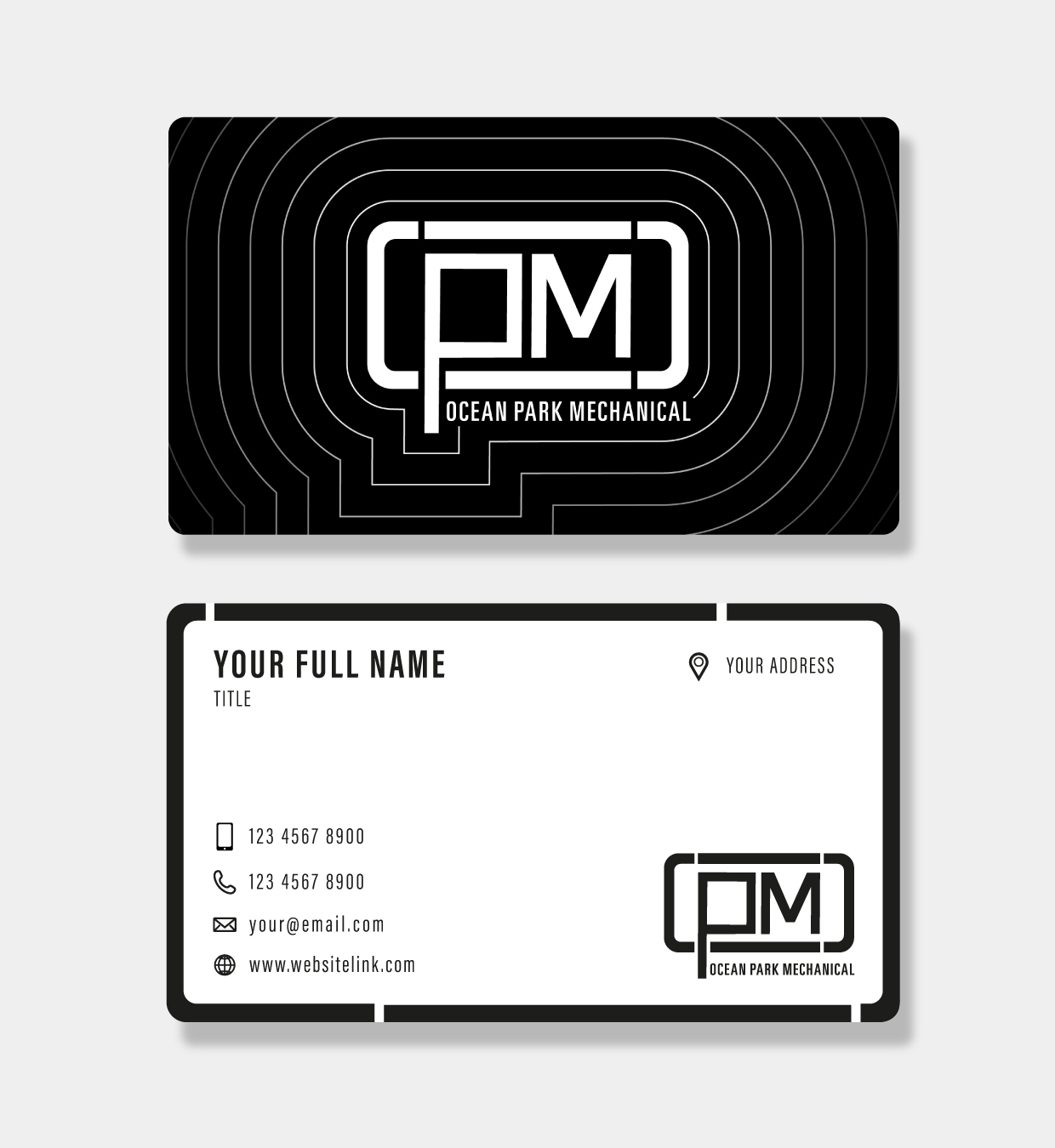 Business Card Design by SKhatun for Ocean Park Mechanical | Design #34235942