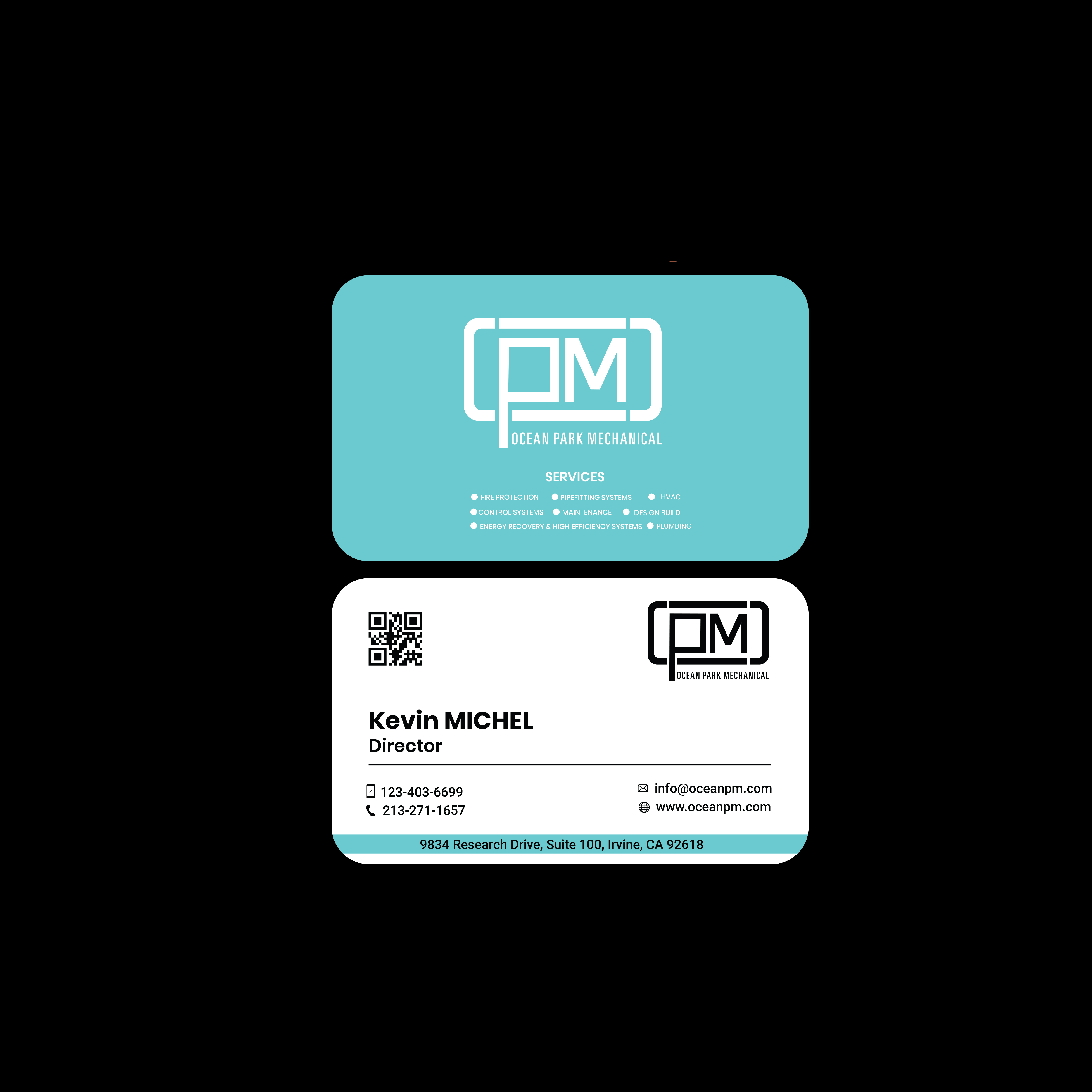 Business Card Design by @tDesigner  for Ocean Park Mechanical | Design #34242517