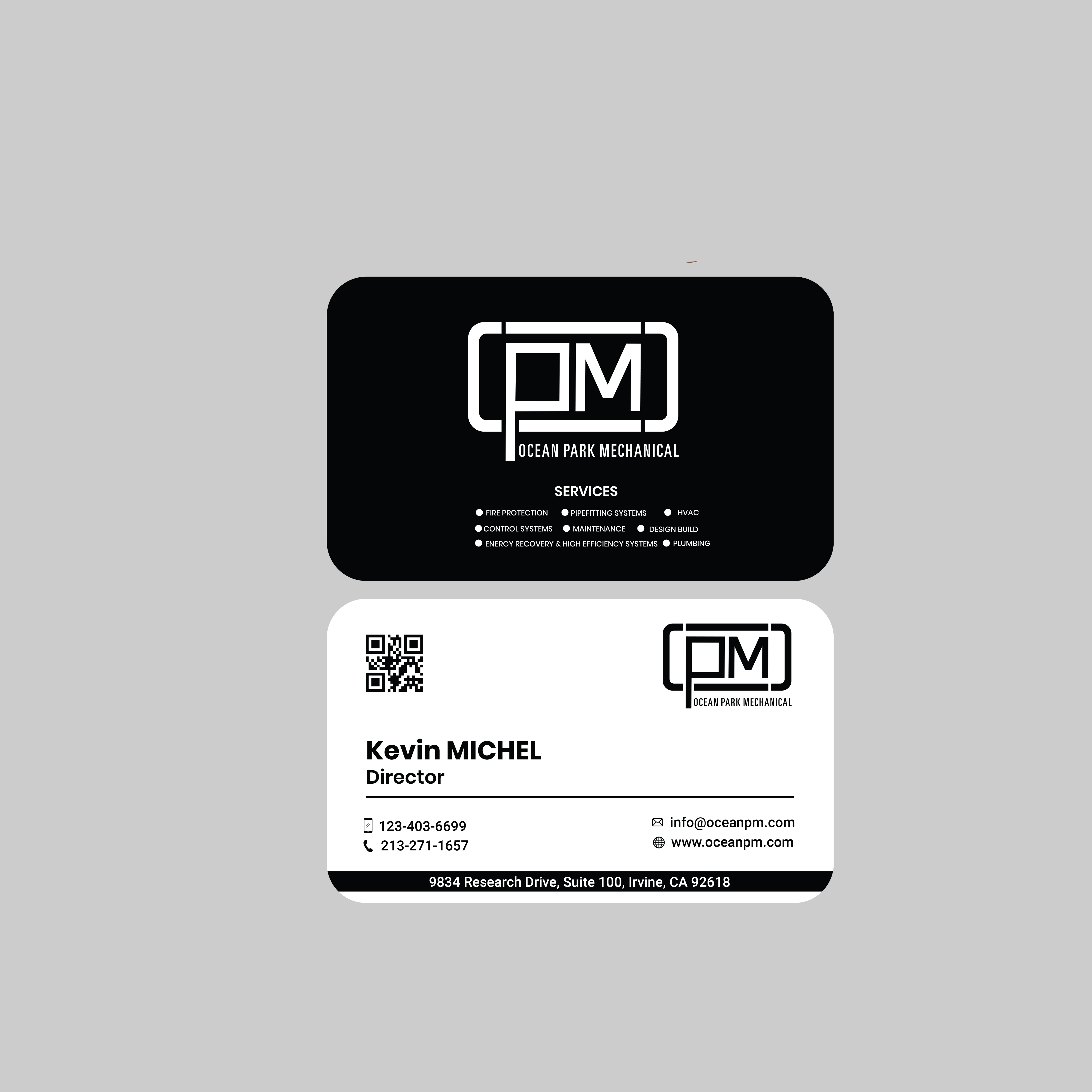 Business Card Design by @tDesigner  for Ocean Park Mechanical | Design #34242544