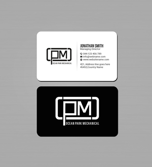 Visitenkarten-Design von Creations Box 2015 für Ocean Park Mechanical | Design #34210032