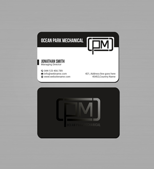 Visitenkarten-Design von Creations Box 2015 für Ocean Park Mechanical | Design: #34210042
