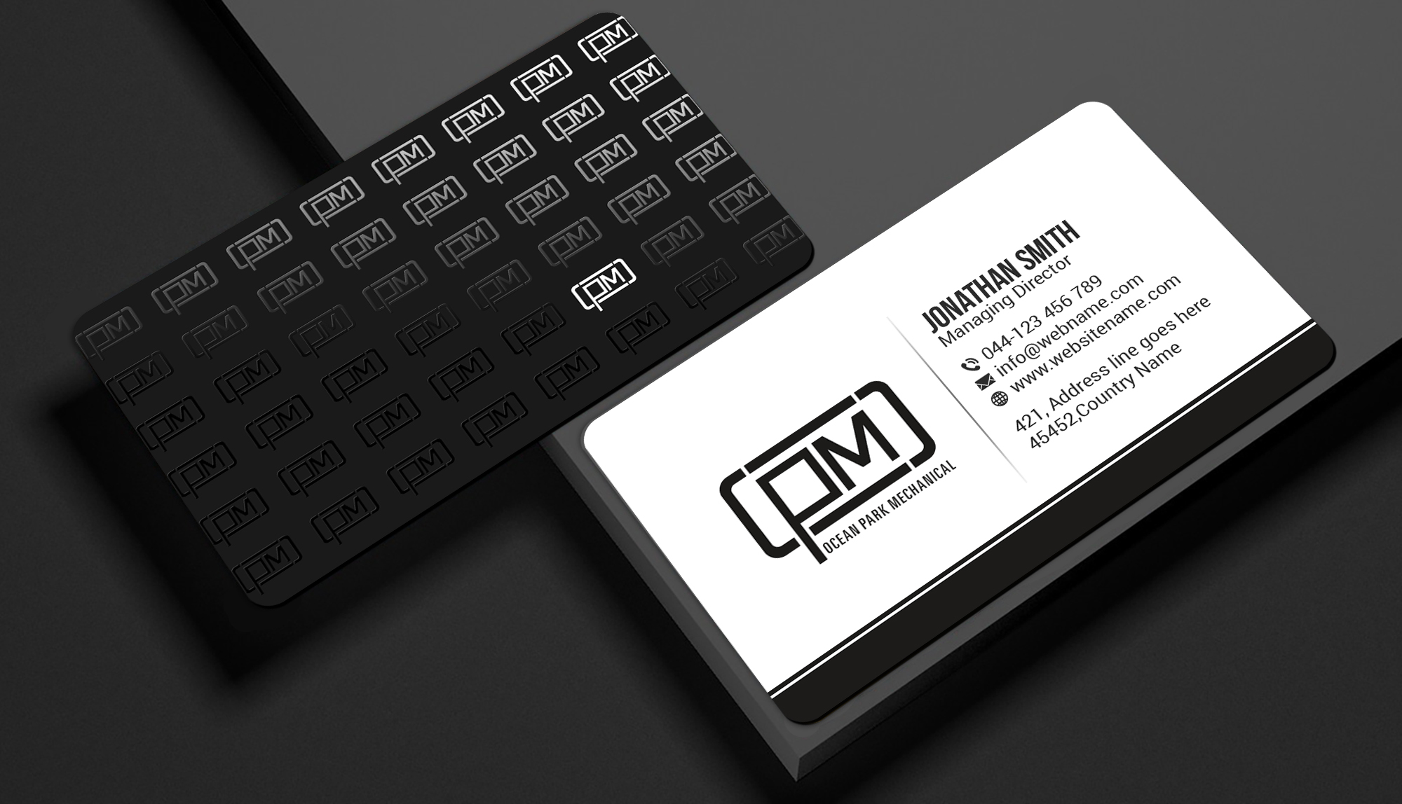 Business Card Design by Creations Box 2015 for Ocean Park Mechanical | Design #34210048