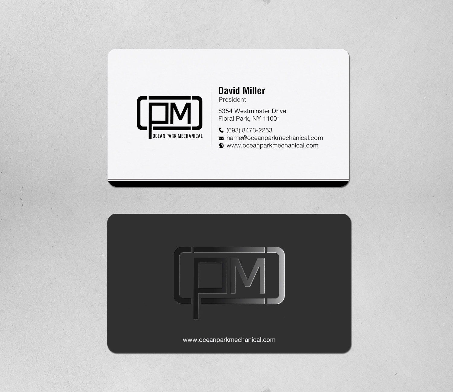 Business Card Design by chandrayaan.creative for Ocean Park Mechanical | Design #34219638