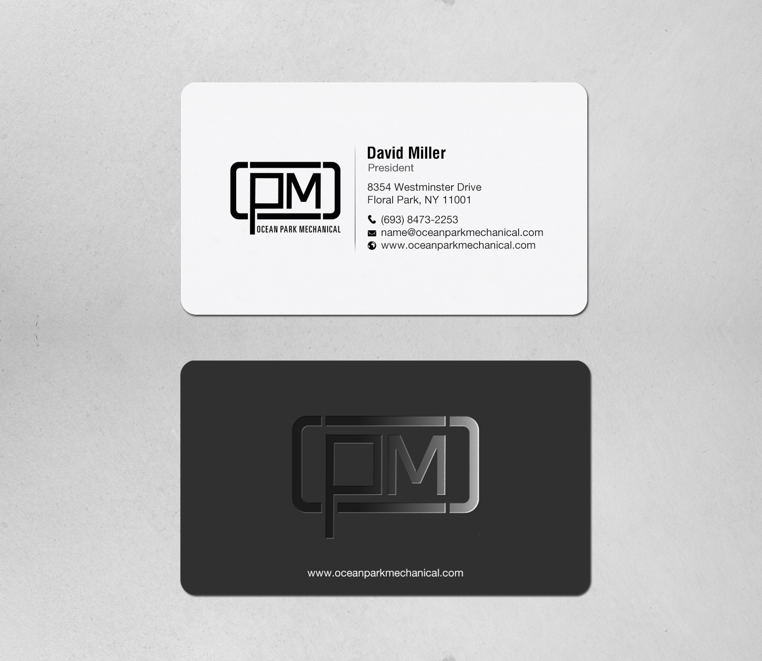 Business Card Design by chandrayaan.creative for Ocean Park Mechanical | Design #34219639