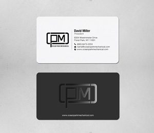 Business Card Design by chandrayaan.creative for Ocean Park Mechanical | Design: #34219639