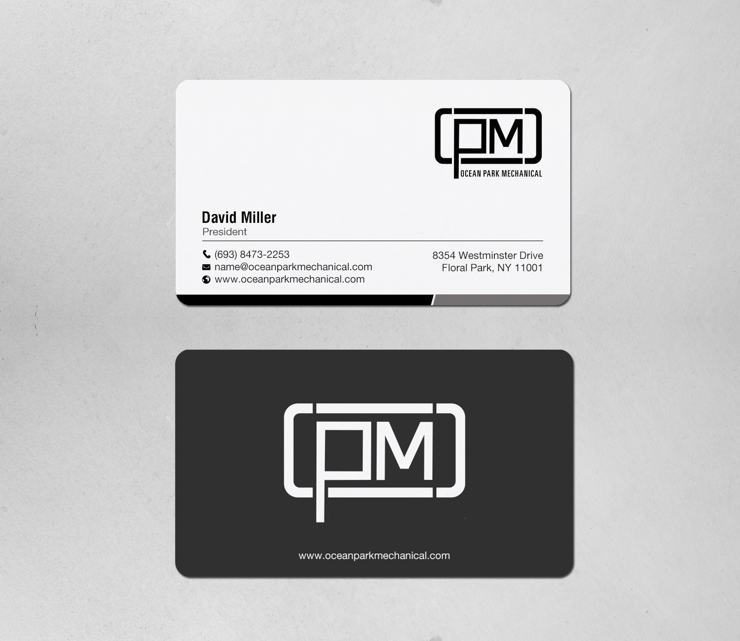 Business Card Design by chandrayaan.creative for Ocean Park Mechanical | Design #34219641