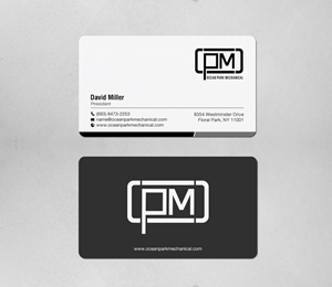 Business Card Design by chandrayaan.creative for Ocean Park Mechanical | Design: #34219641