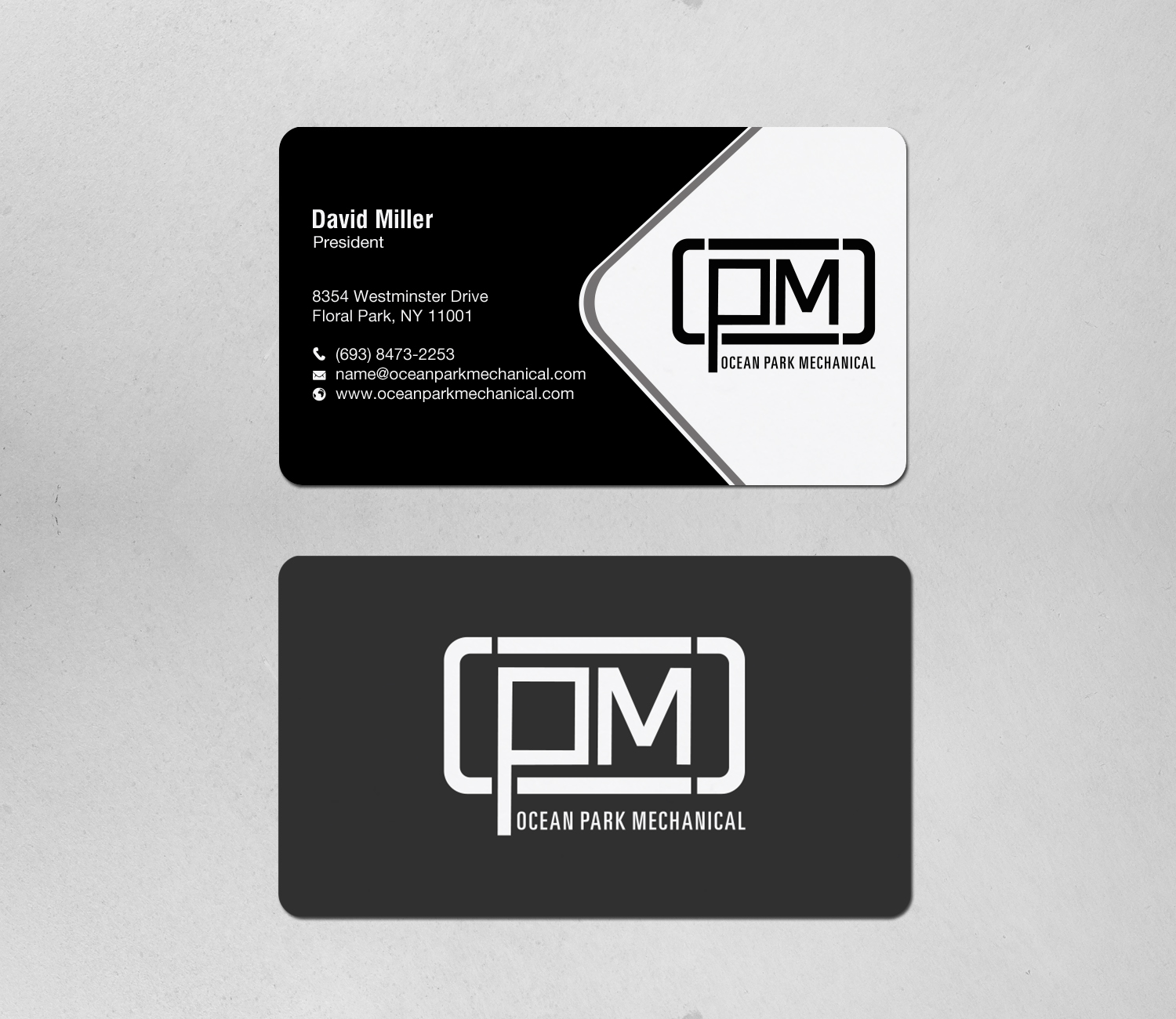 Business Card Design by chandrayaan.creative for Ocean Park Mechanical | Design #34219643