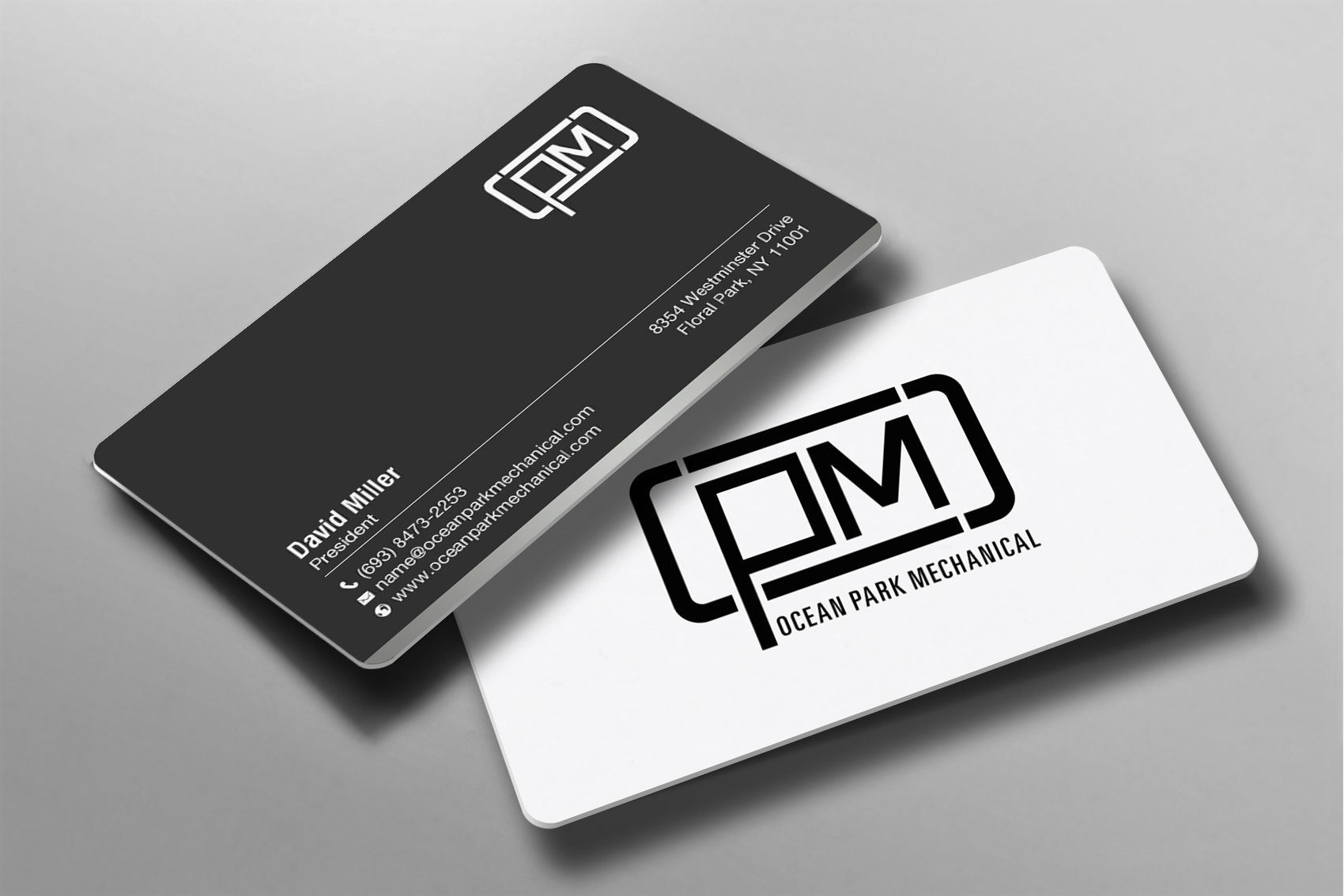 Business Card Design by chandrayaan.creative for Ocean Park Mechanical | Design #34219645
