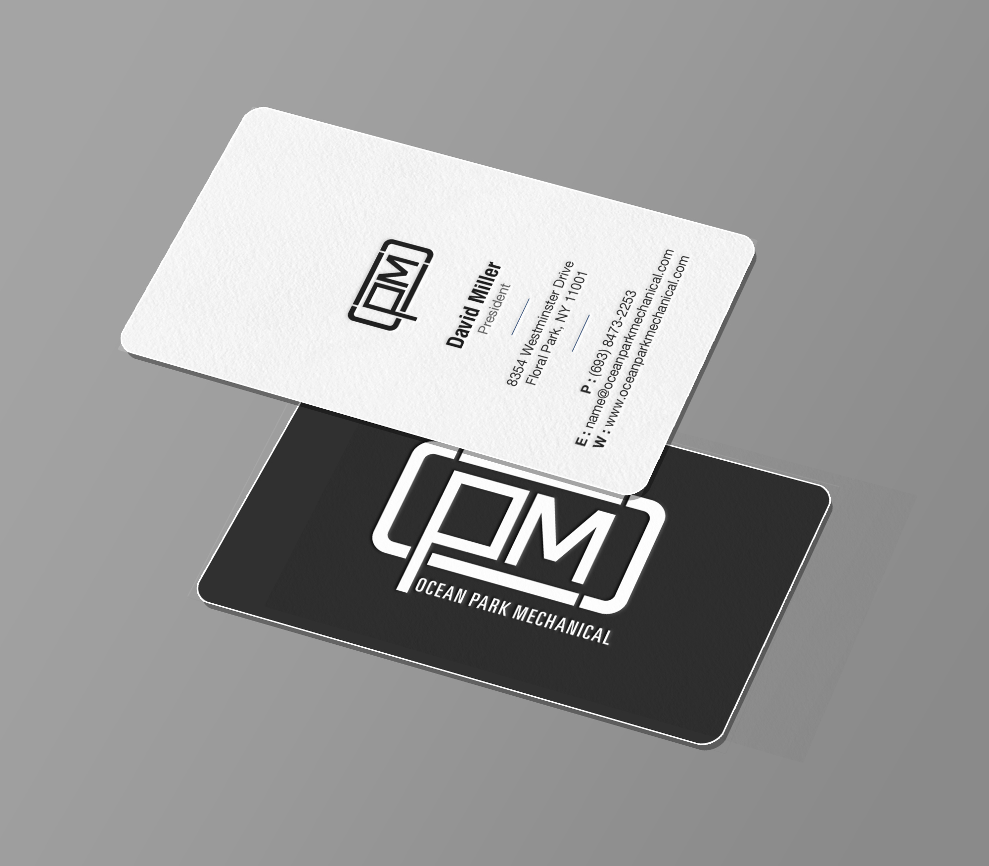 Business Card Design by chandrayaan.creative for Ocean Park Mechanical | Design #34219651
