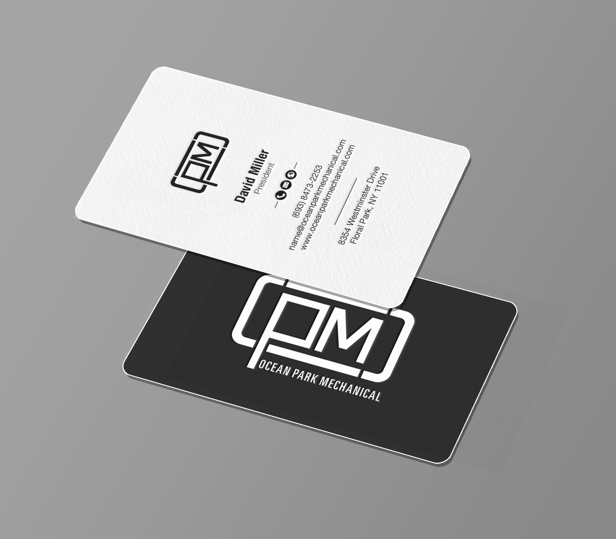 Business Card Design by chandrayaan.creative for Ocean Park Mechanical | Design #34219652
