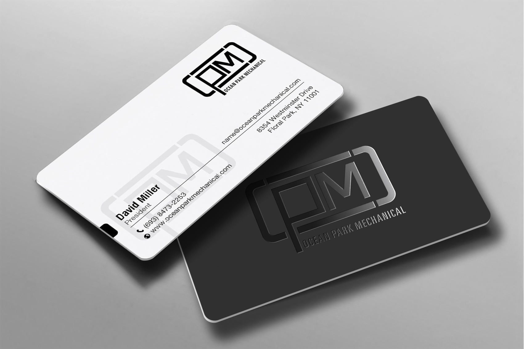 Business Card Design by chandrayaan.creative for Ocean Park Mechanical | Design #34219656