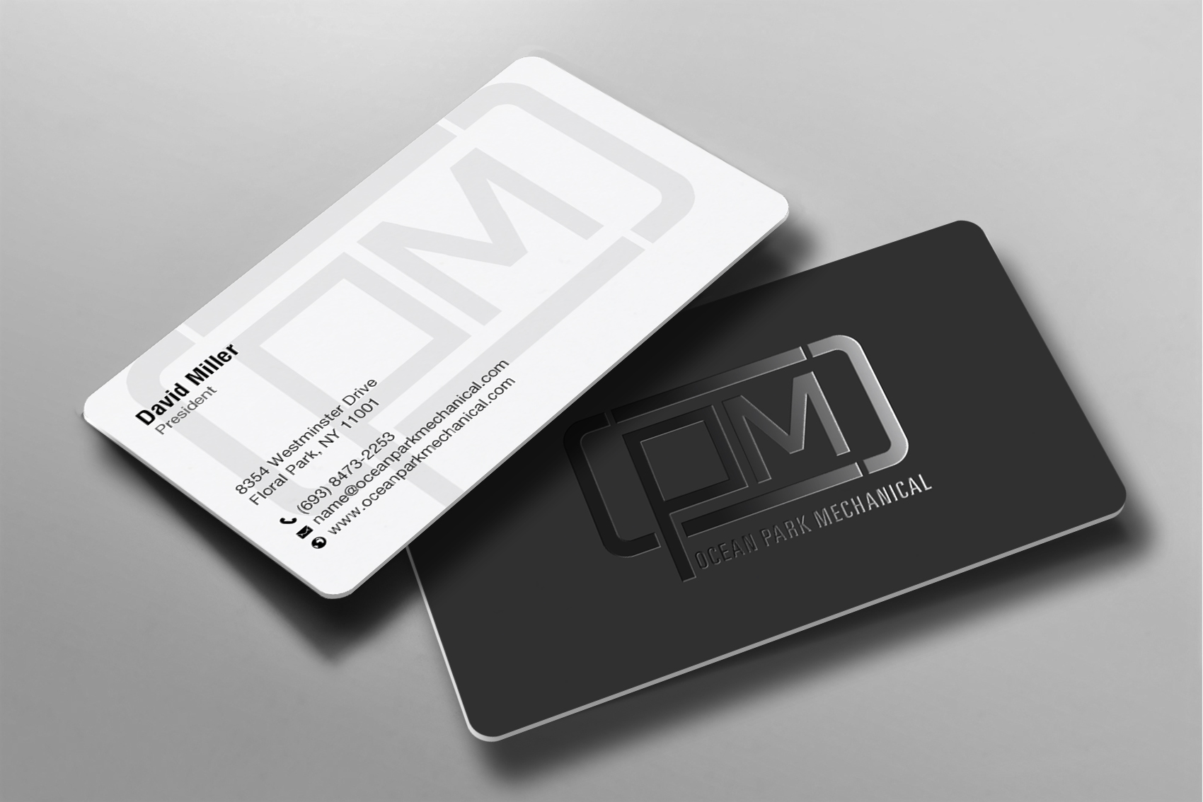 Business Card Design by chandrayaan.creative for Ocean Park Mechanical | Design #34219657