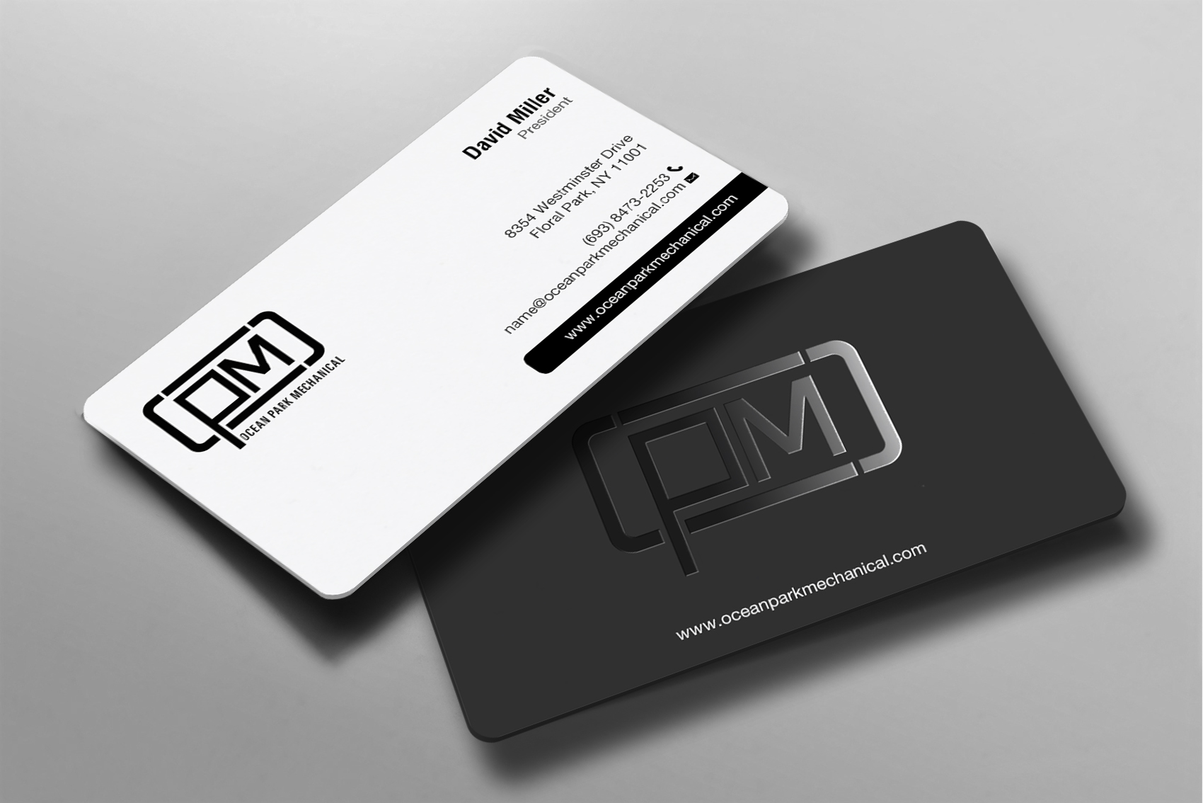 Business Card Design by chandrayaan.creative for Ocean Park Mechanical | Design #34219666