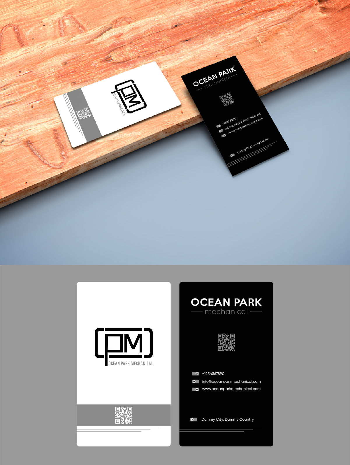 Business Card Design by fly  design for Ocean Park Mechanical | Design #34210971