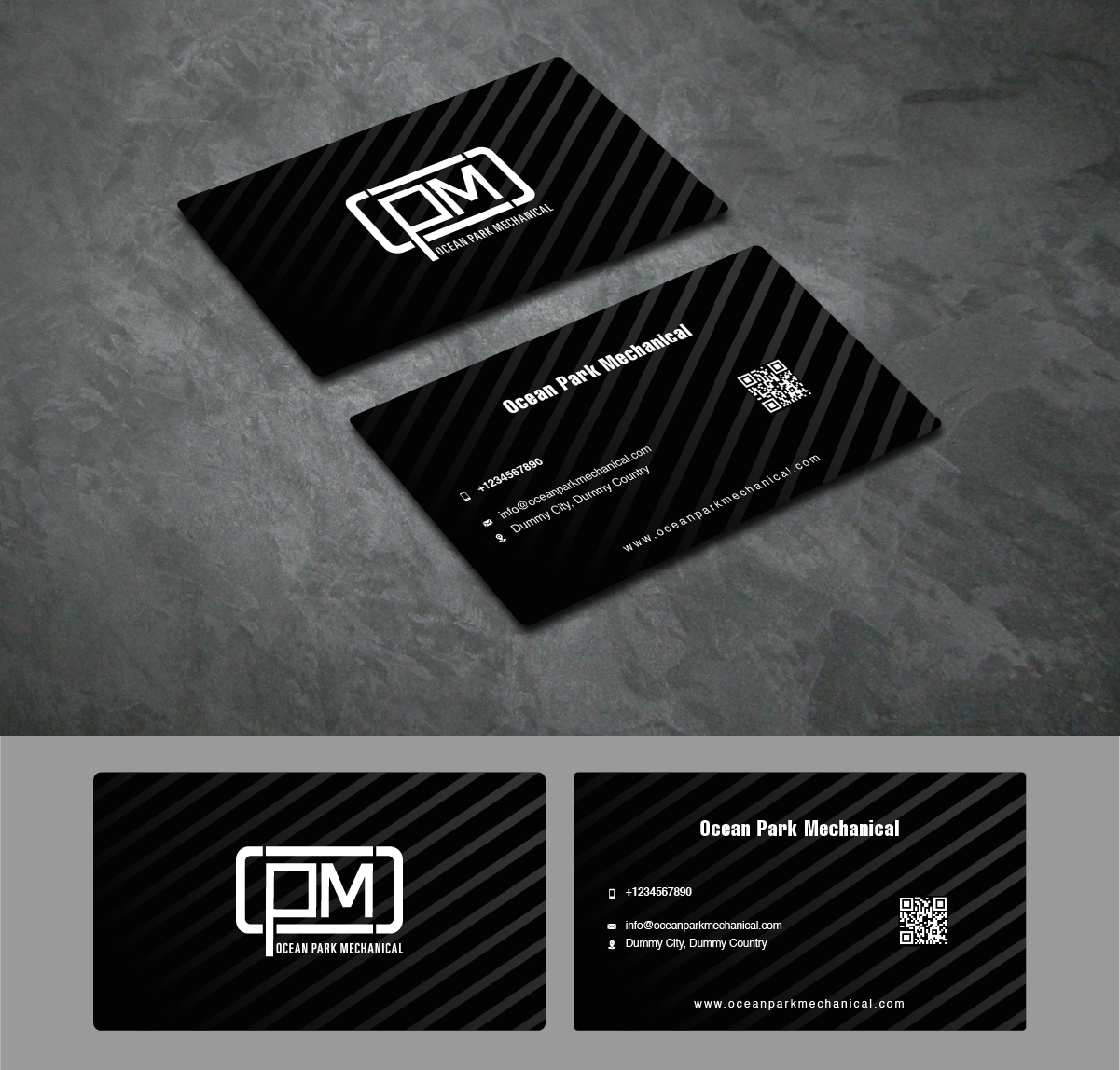 Business Card Design by fly  design for Ocean Park Mechanical | Design #34210972