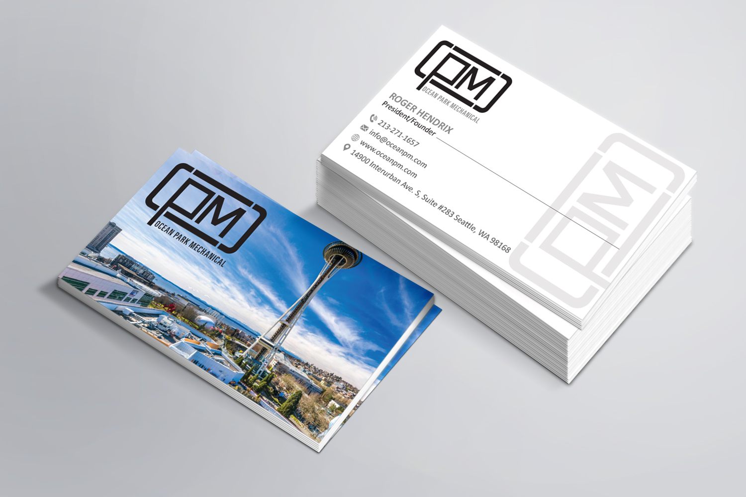 Business Card Design by Magic of Art for Ocean Park Mechanical | Design #34202839