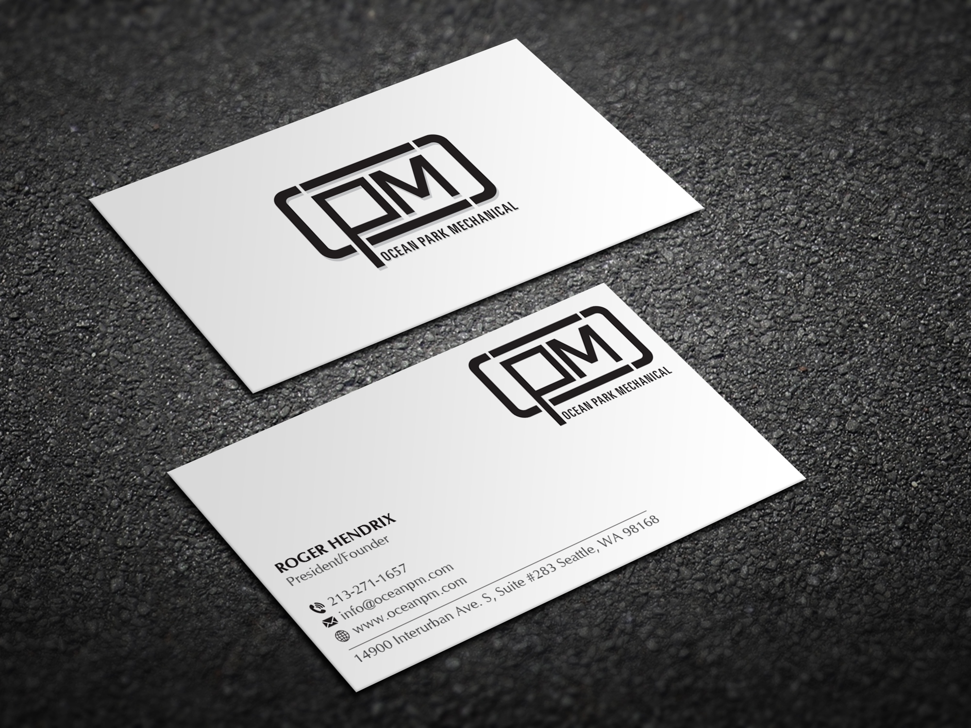 Diseño de Tarjeta de Presentación por Magic of Art para Ocean Park Mechanical | Diseño #34202841