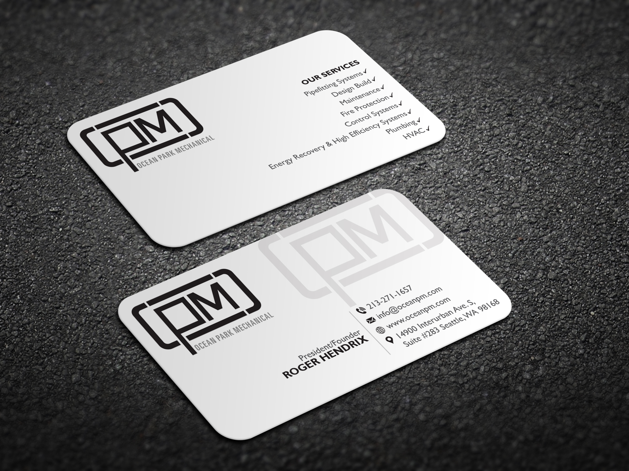 Business Card Design by Magic of Art for Ocean Park Mechanical | Design #34202842